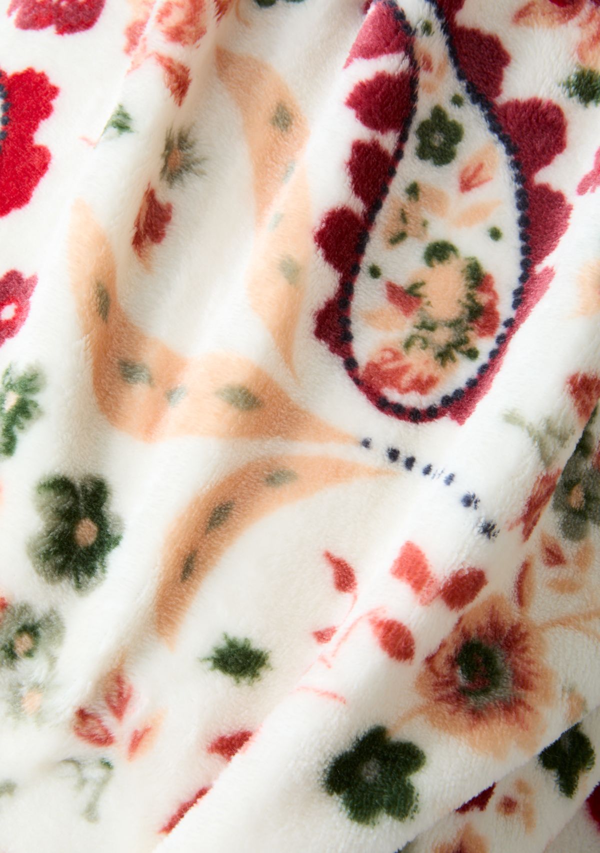 Paisley Plush Throw Blanket