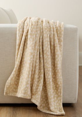 Modern. Southern. Home. Dot Plush Throw Blanket, 50 x 60