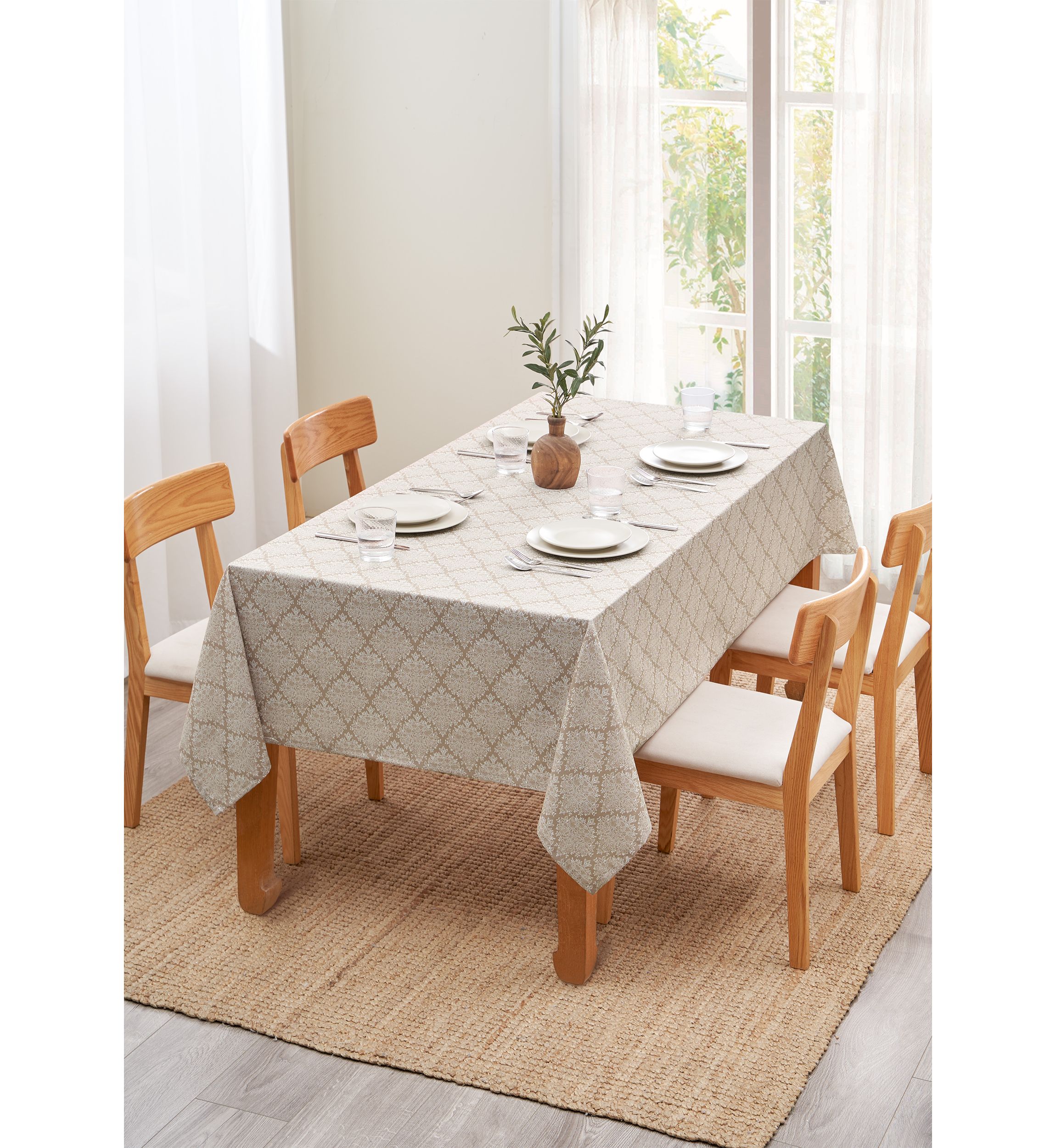 Lauris Tan Tablecloth