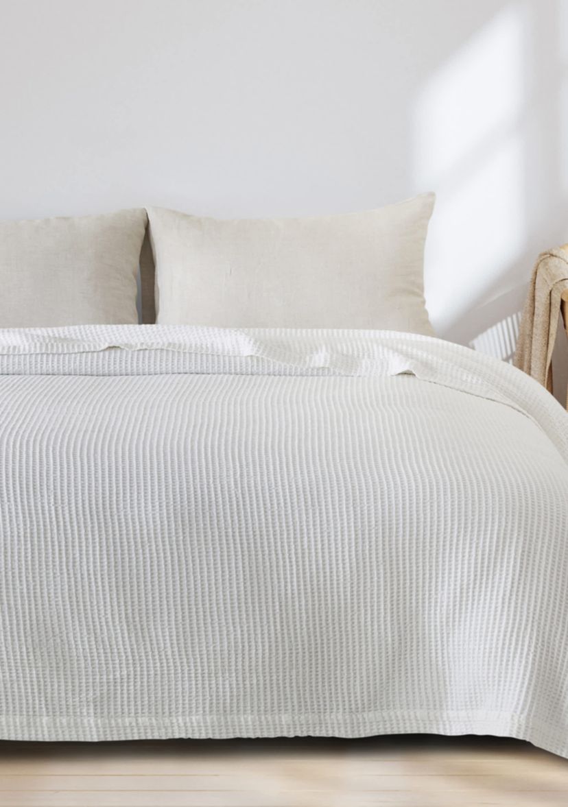 100% Cotton Waffle Weave Blanket