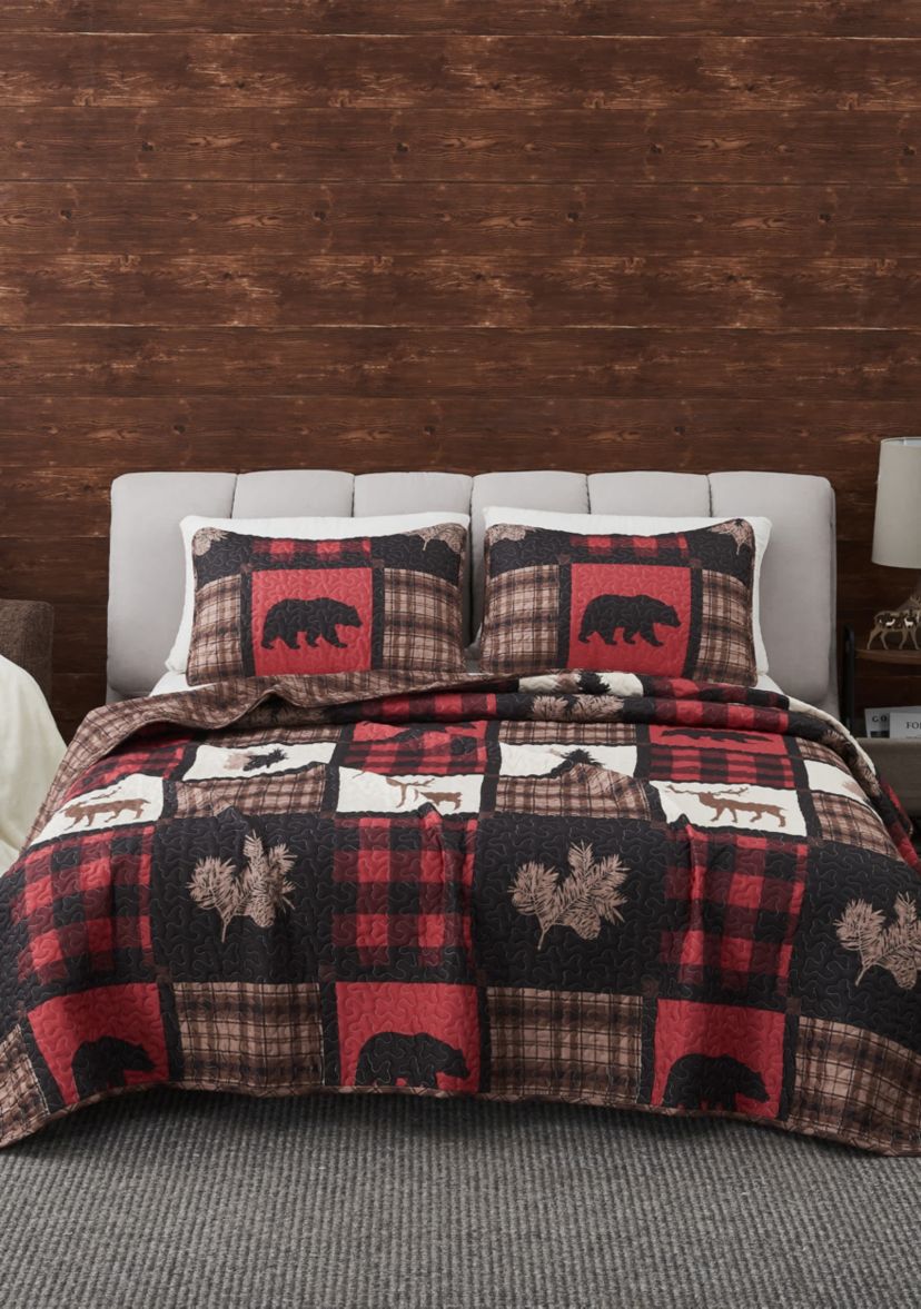 Lodge Inspired Patchwork Quilt Set