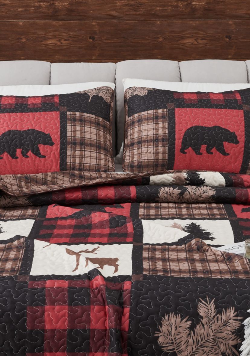 Lodge Inspired Patchwork Quilt Set