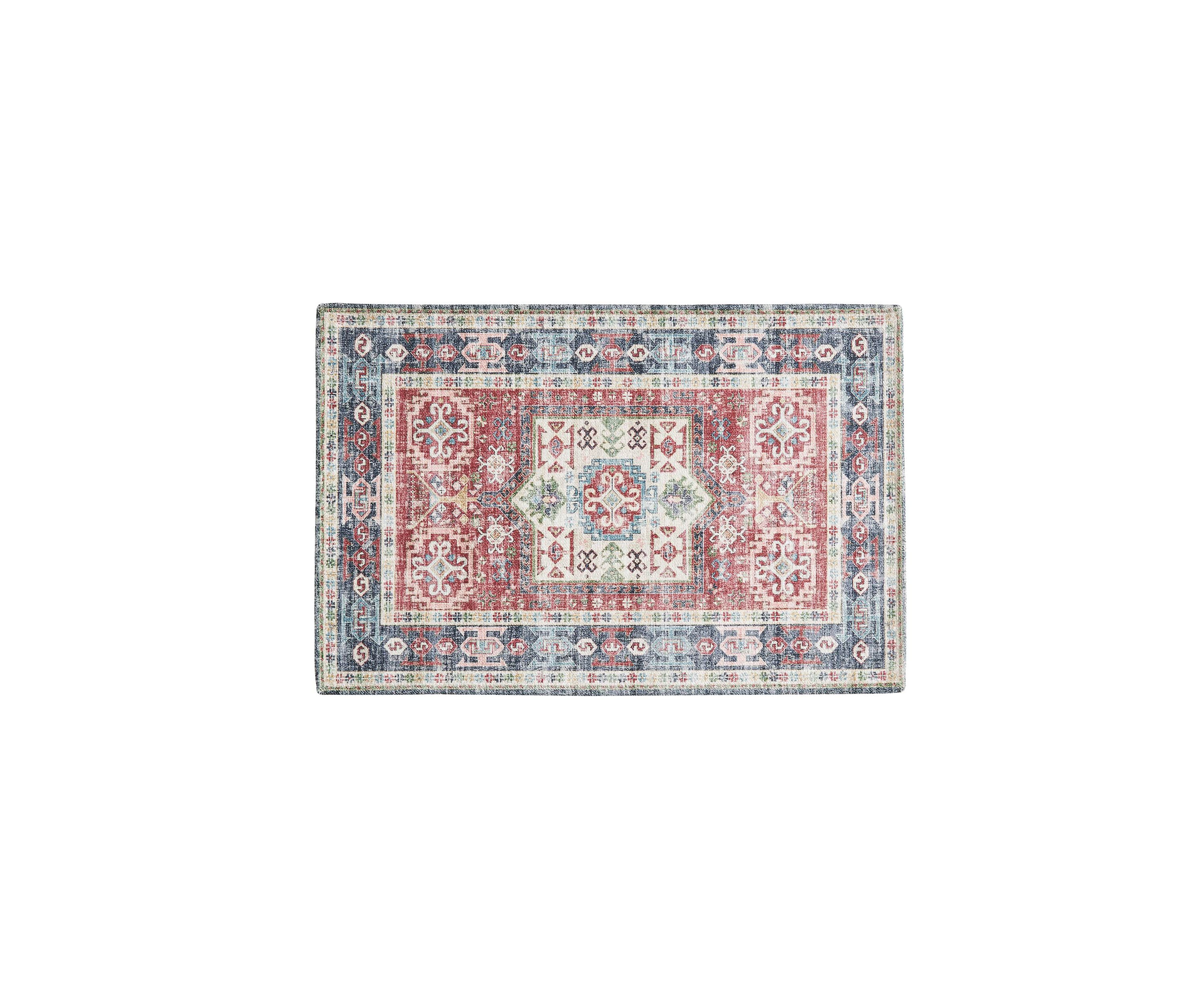 Traditional Oriental Machine Washable Area Accent Rugs