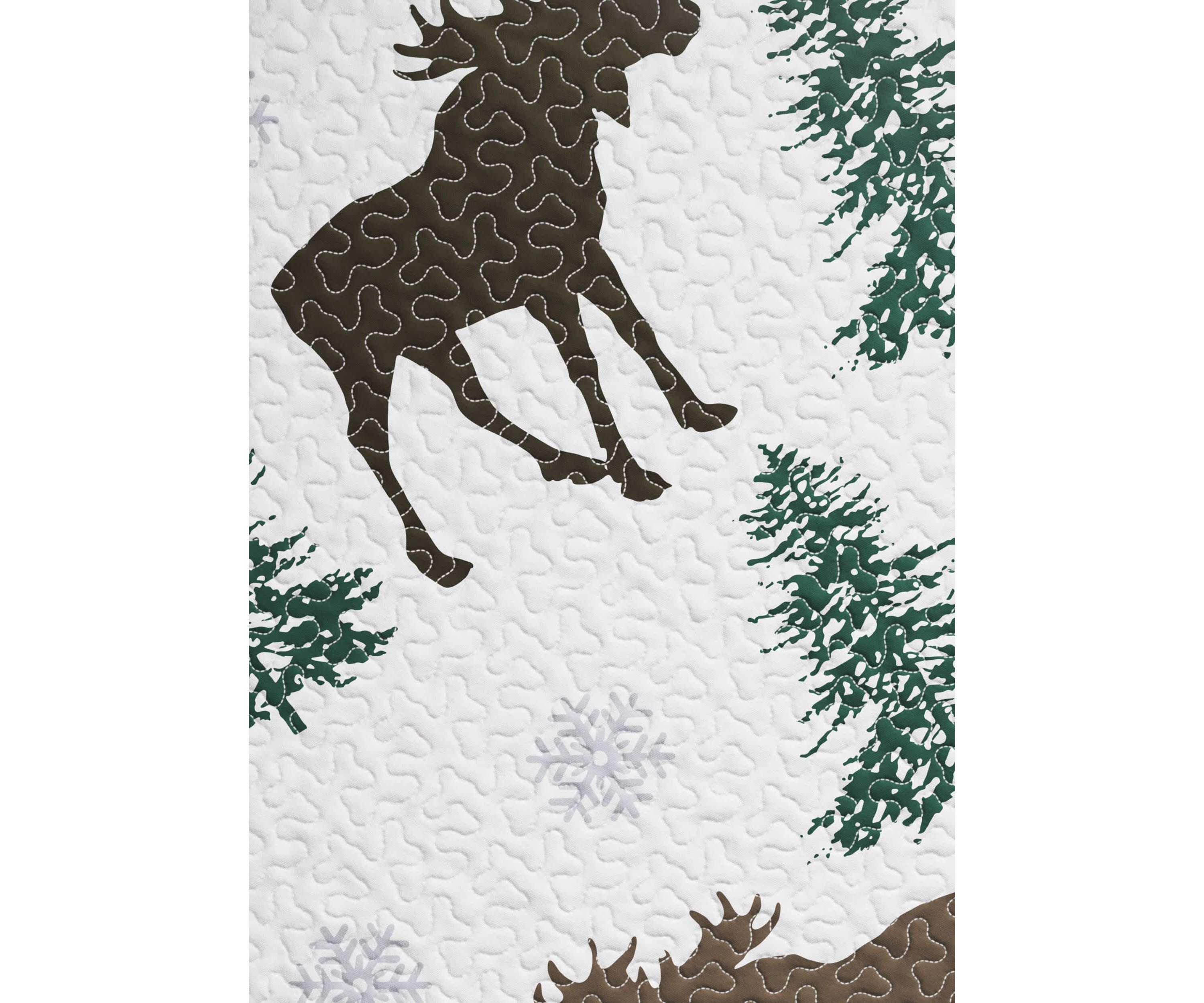 Wildlife Moose Printed Quilt Set