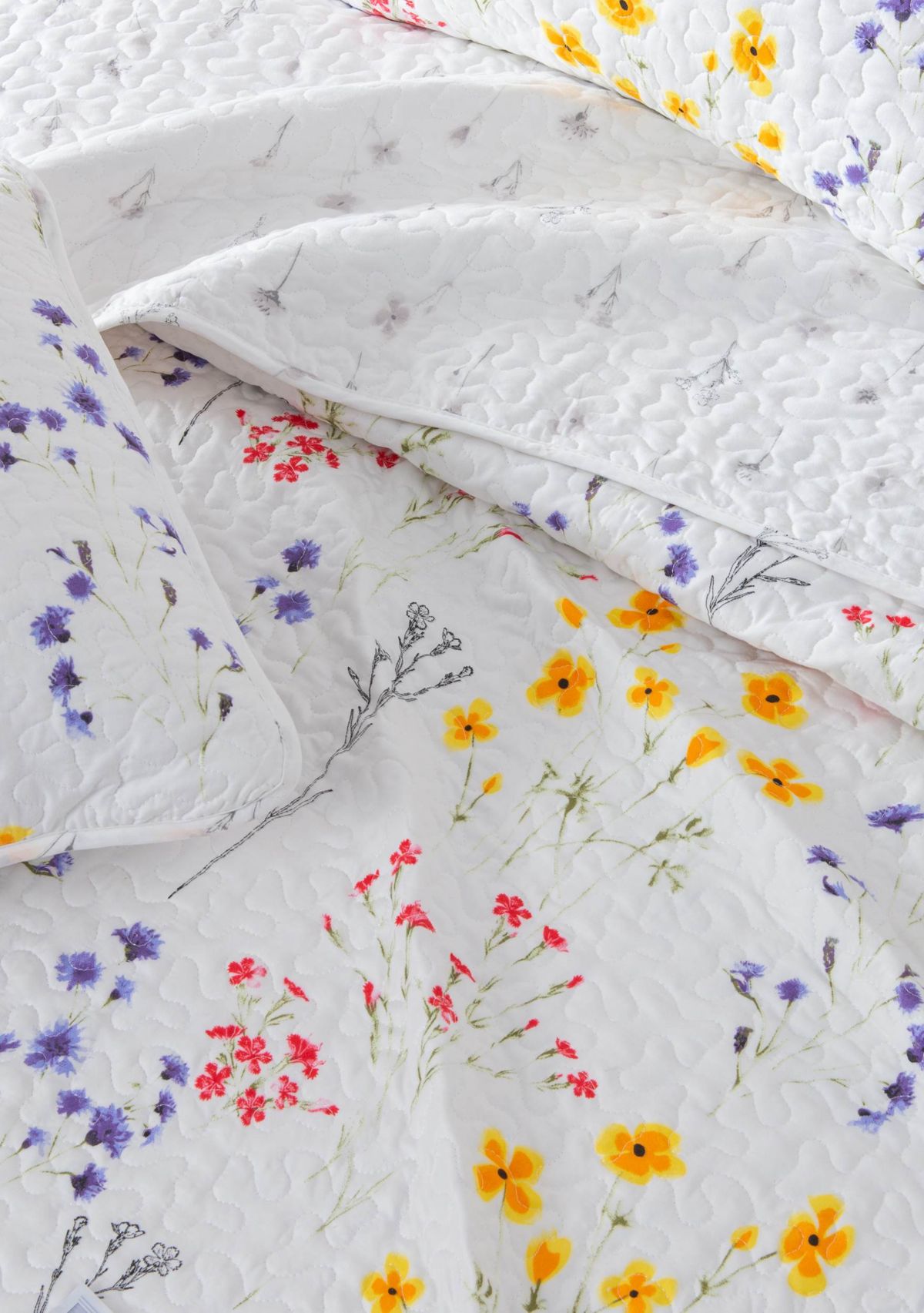 Colorful Wildflower Quilt Set