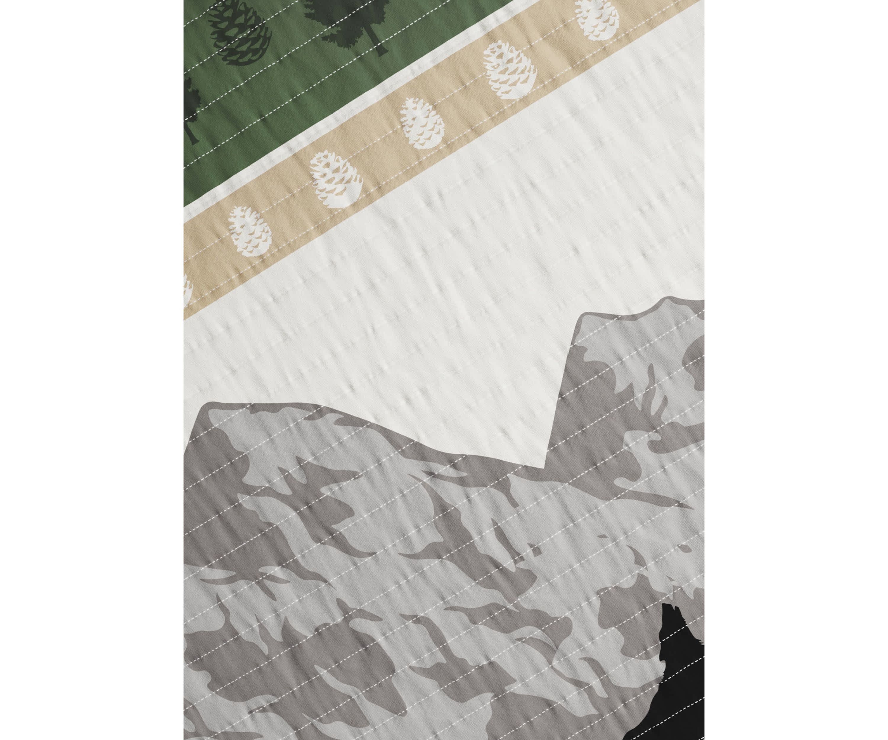 Lodge Forest Patchwork Quilt Set