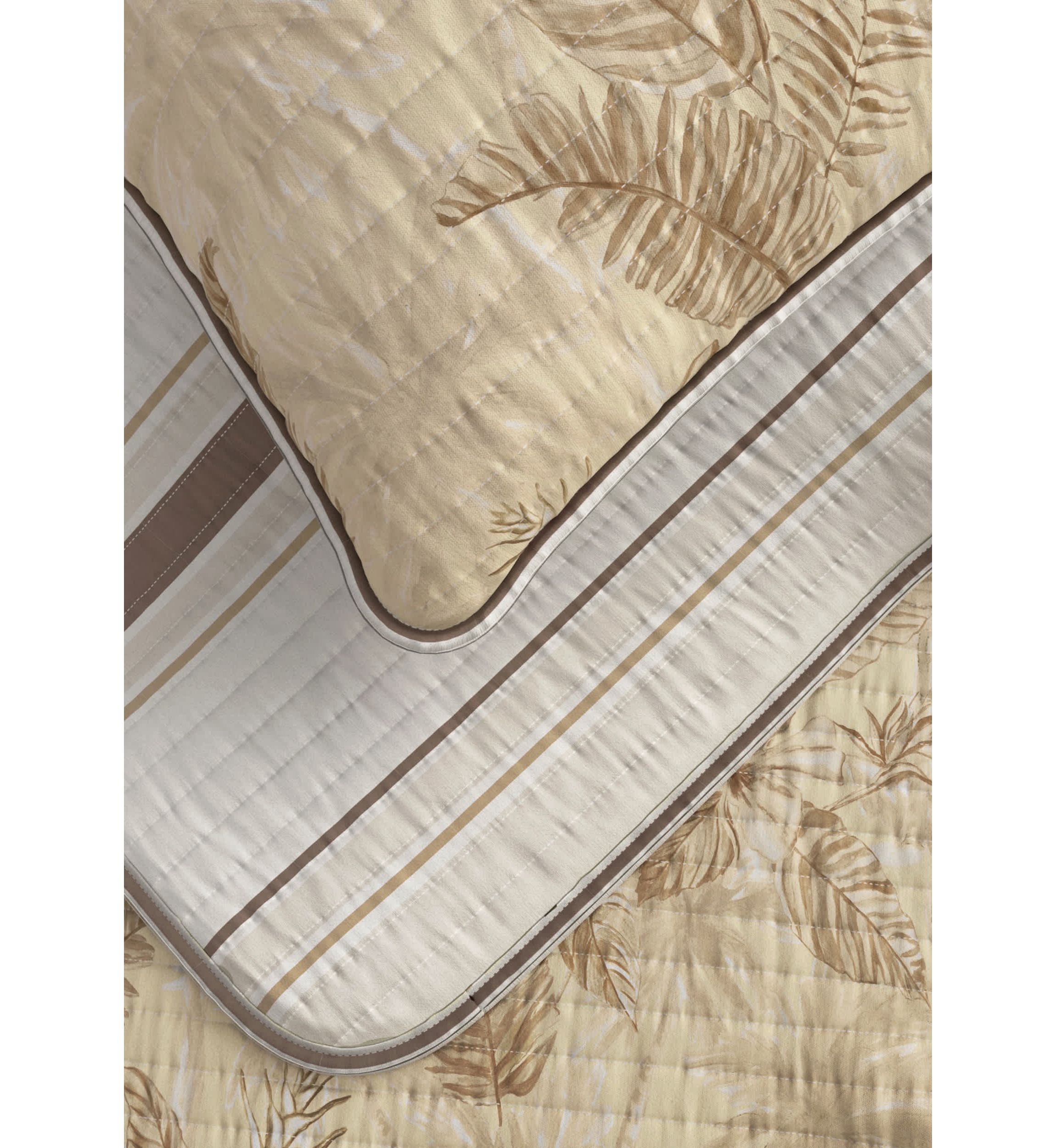 Tropical Palm Leaf Quilt Set