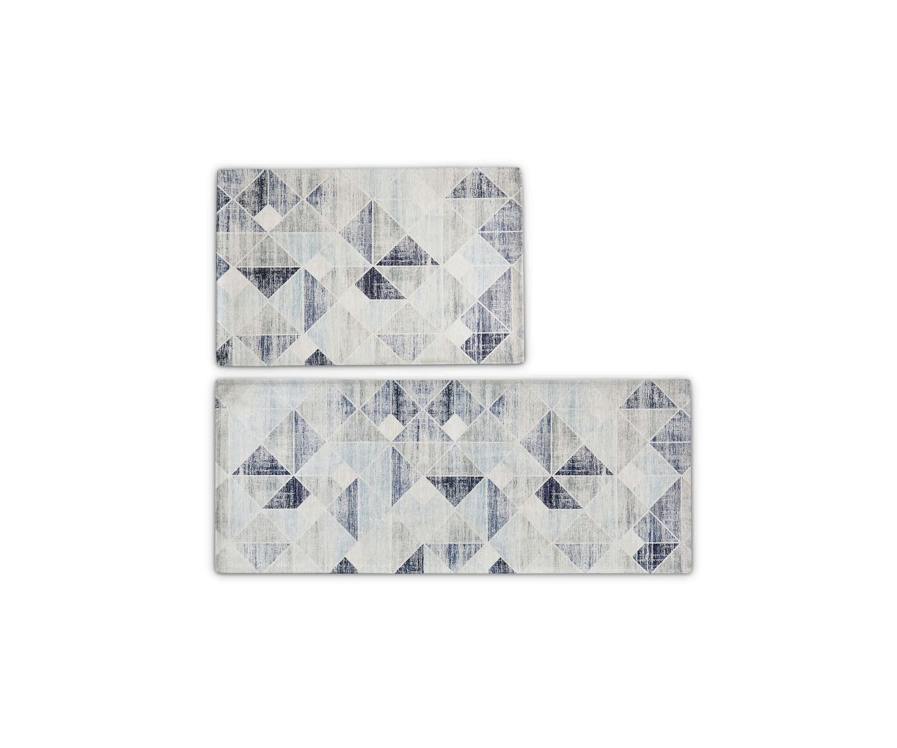 Modern Diamond Machine Washable Area Accent Rugs
