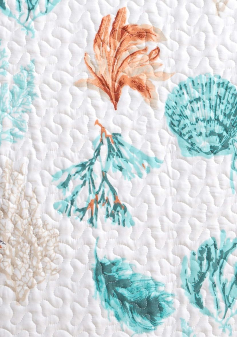 Sea & Coral Printed Quilt Set