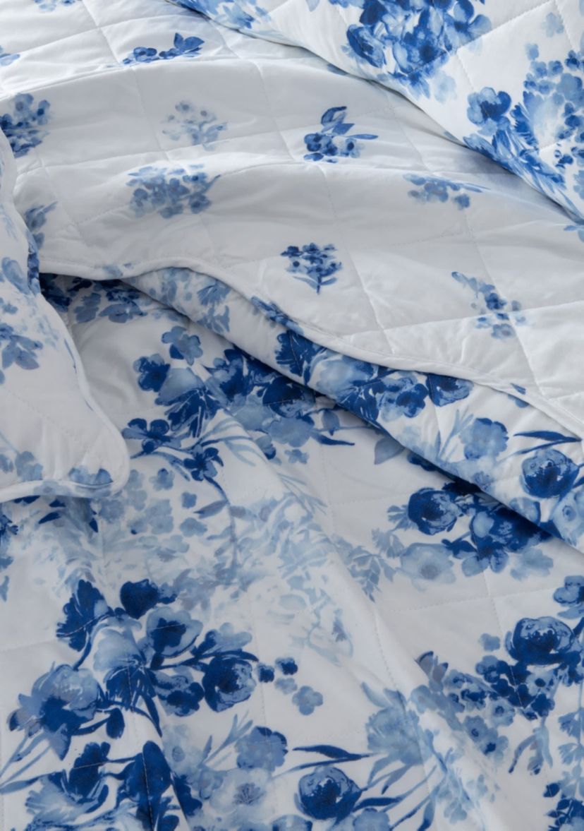 Watercolor Floral Burst Quilt Set