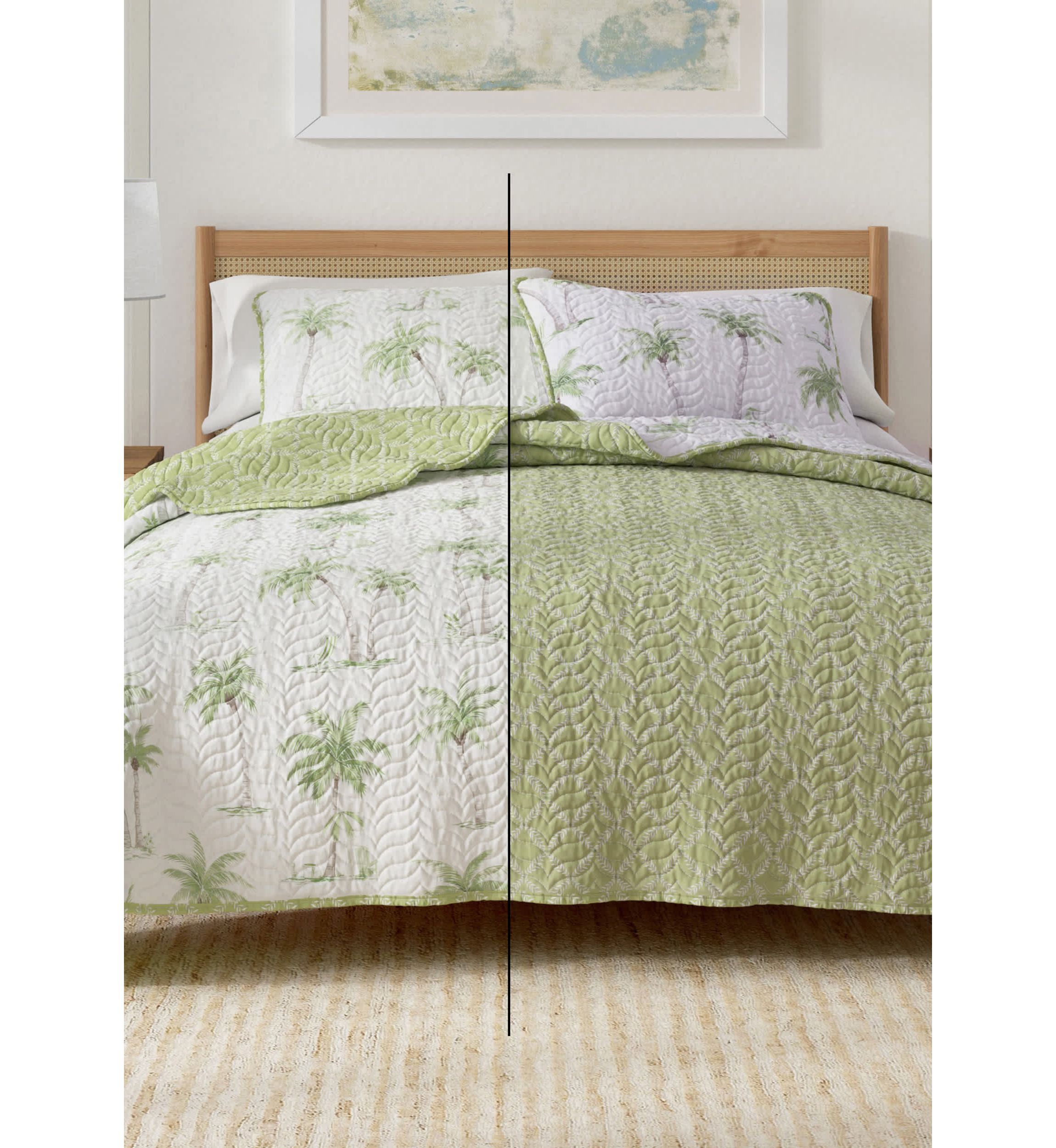 Palm Tree Coastal Quilt Set