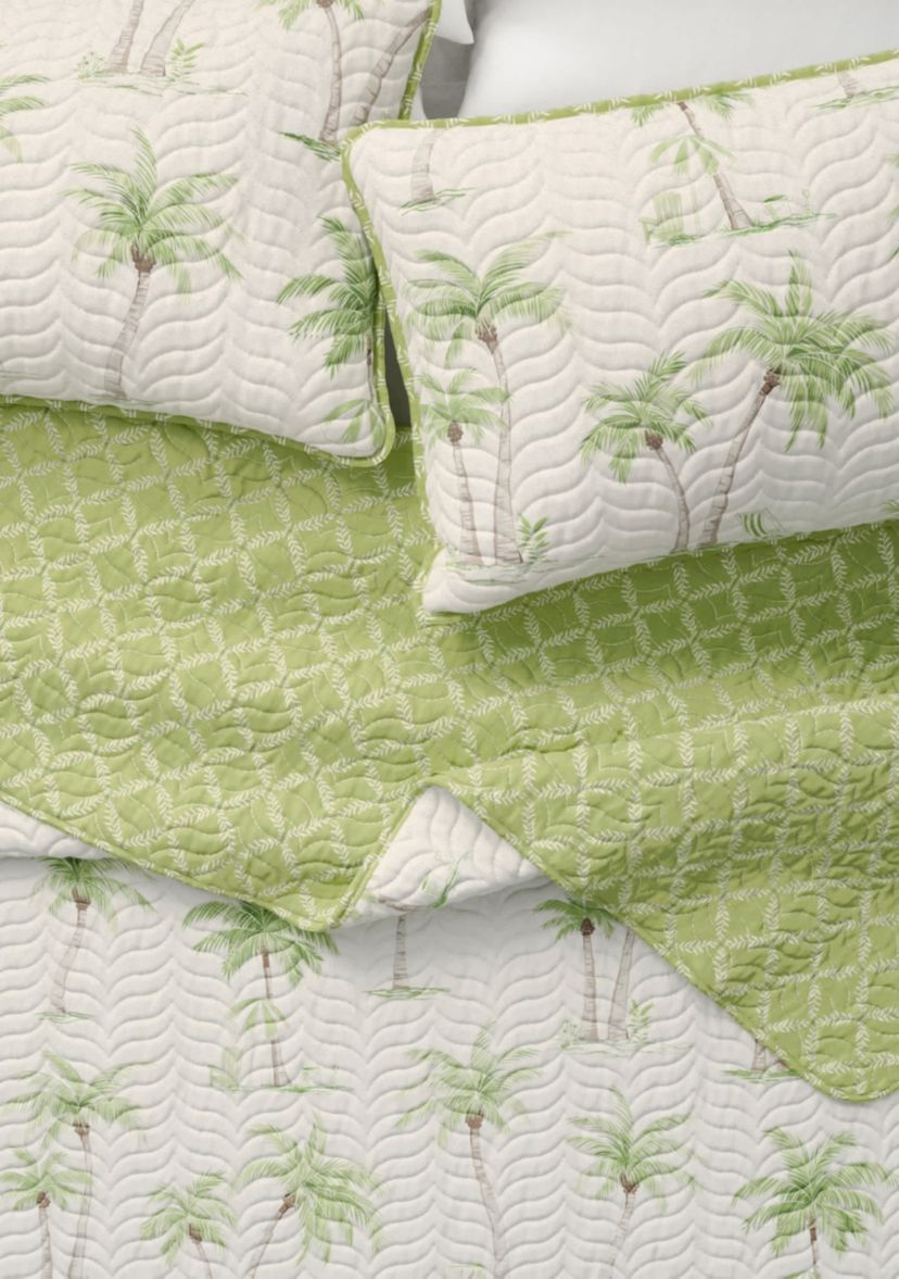 Palm Tree Coastal Quilt Set