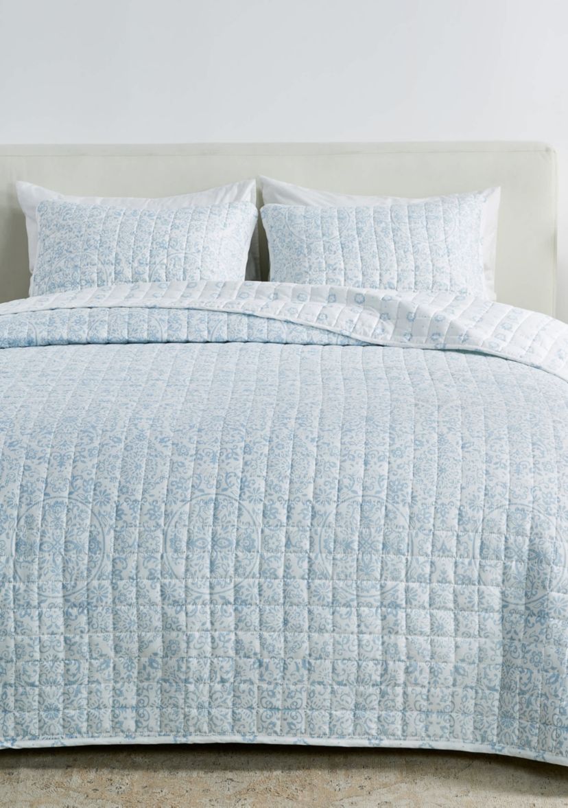 Medallion Floral Quilt Set