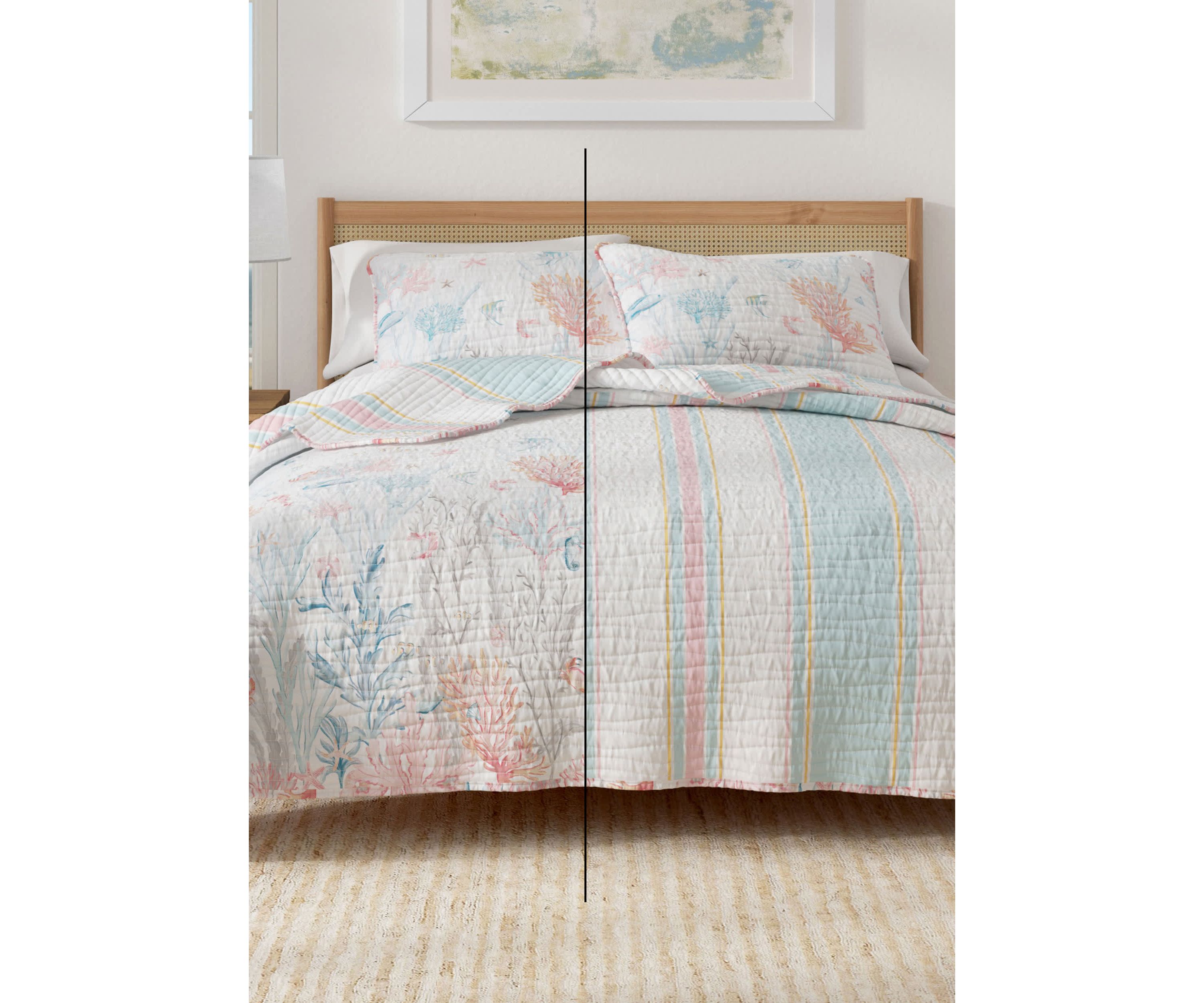Coral Reef Coastal Quilt Set