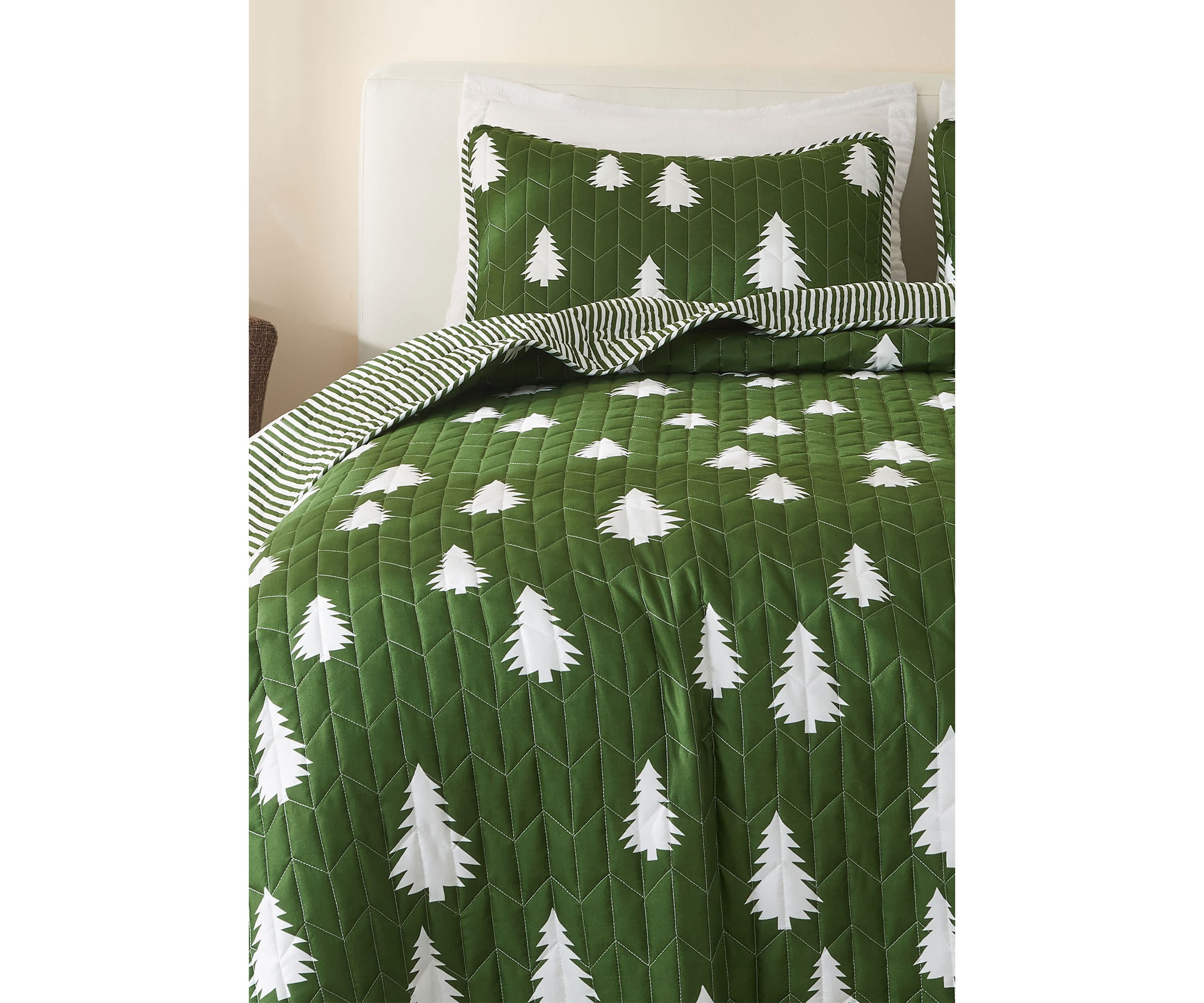 Little Trees Lodge Quilt Set