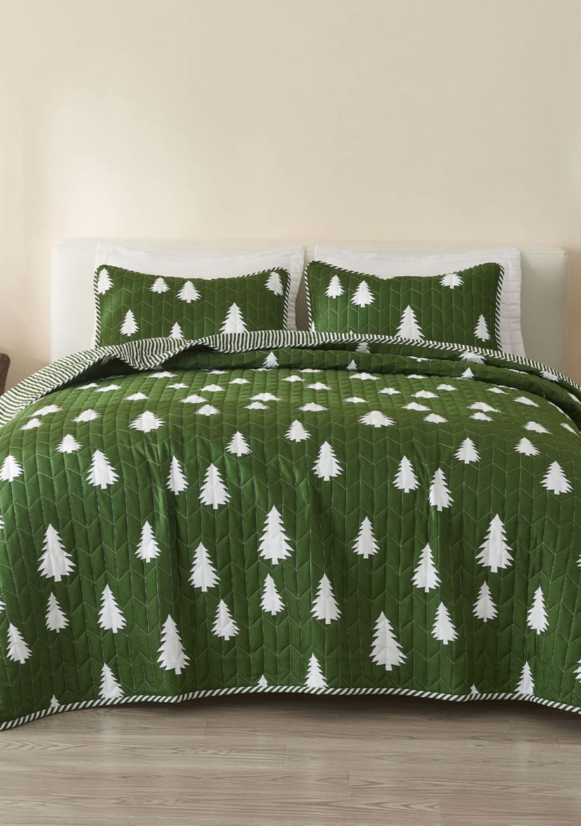 Little Trees Lodge Quilt Set