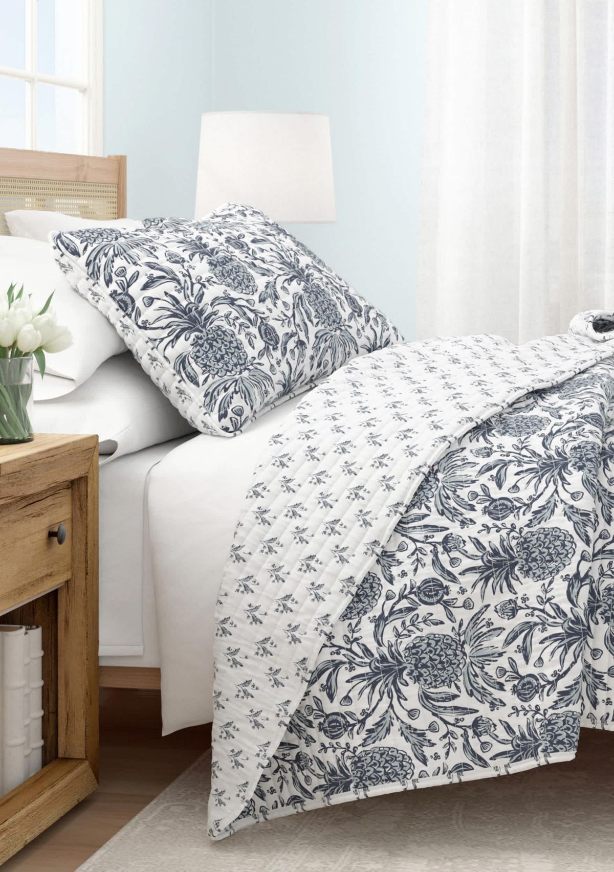 Pineapple Printed Quilt Set