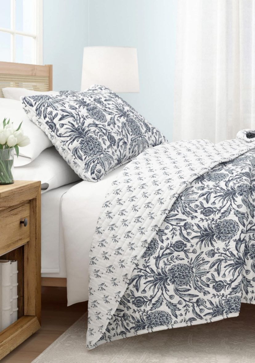 Pineapple Printed Quilt Set