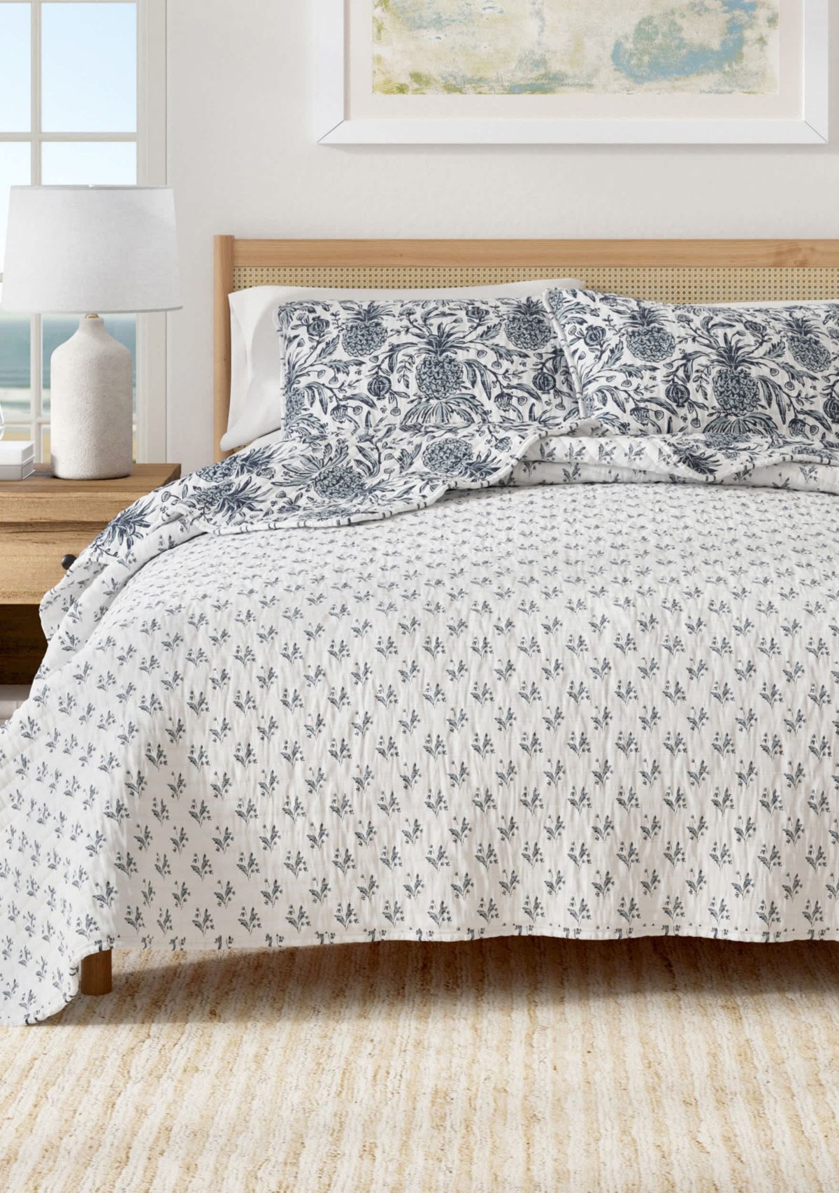 Pineapple Printed Quilt Set