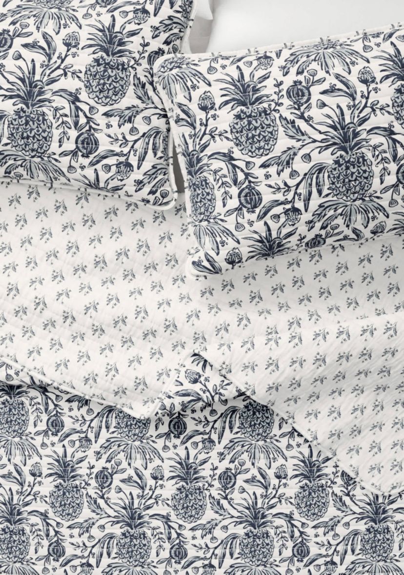 Pineapple Printed Quilt Set