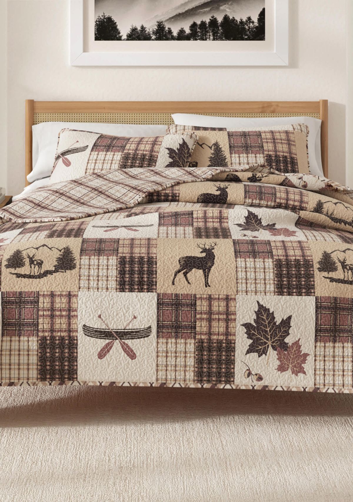 Lodge Patchwork Quilt Set