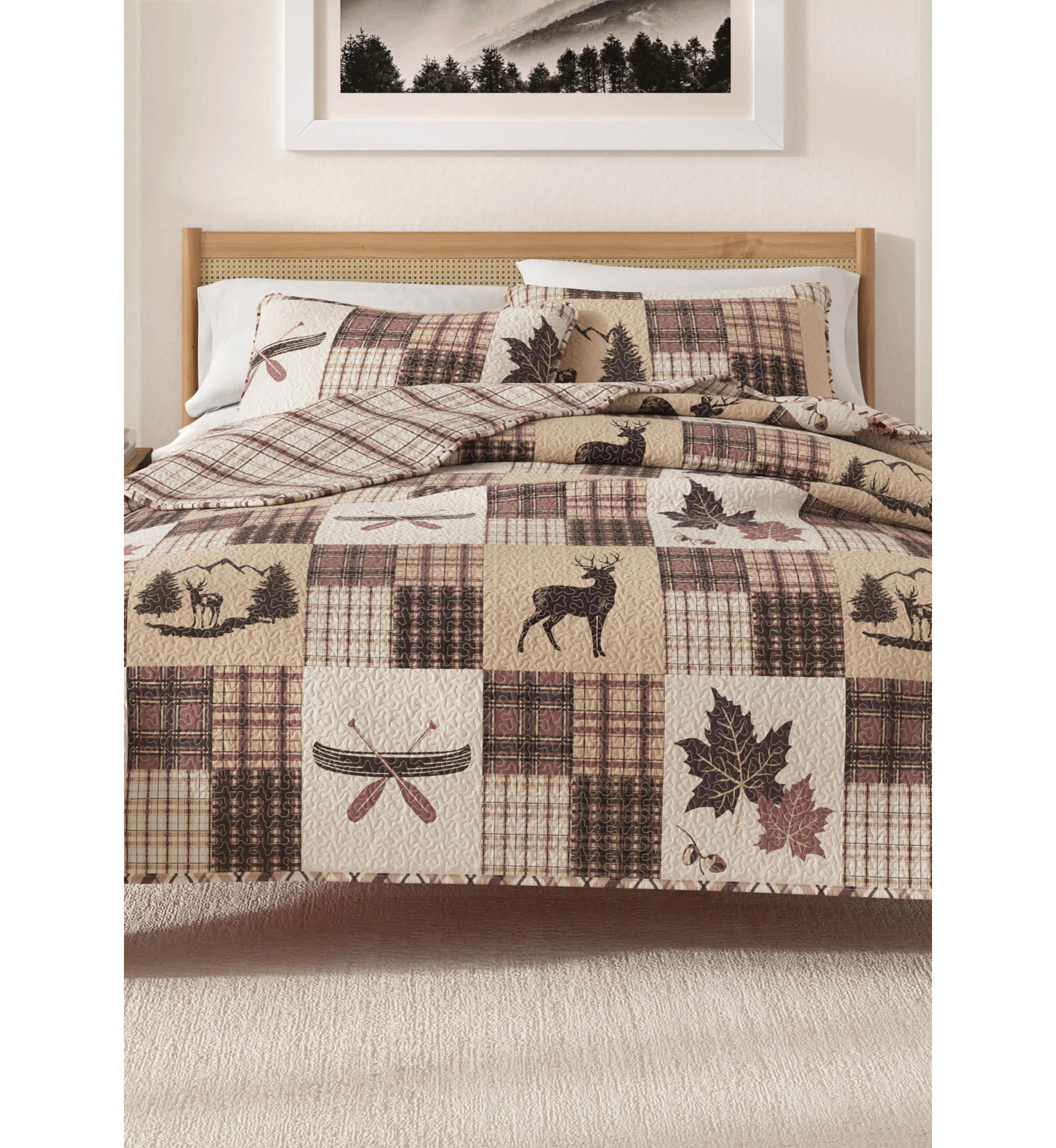 Lodge Patchwork Quilt Set