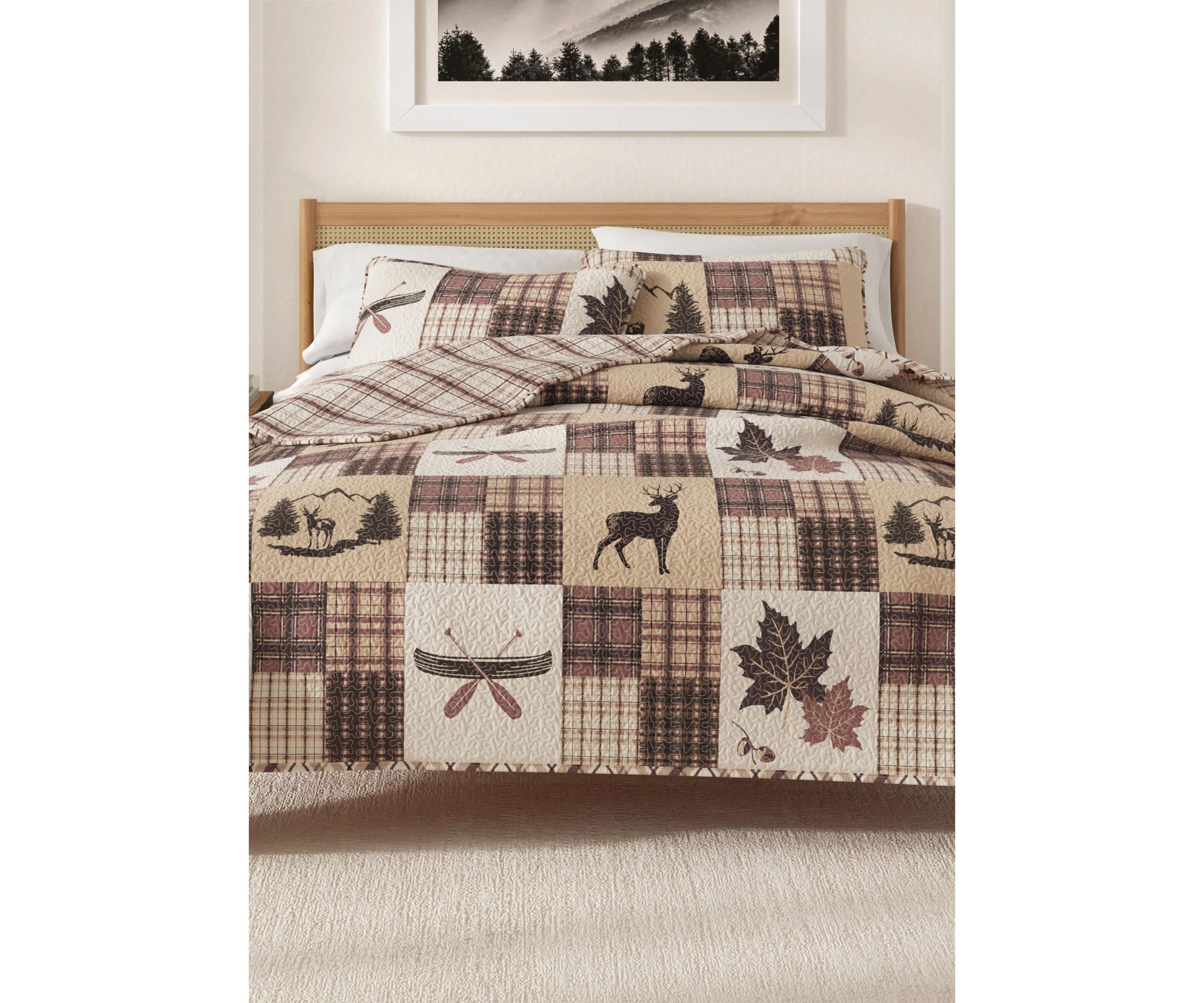 Lodge Patchwork Quilt Set