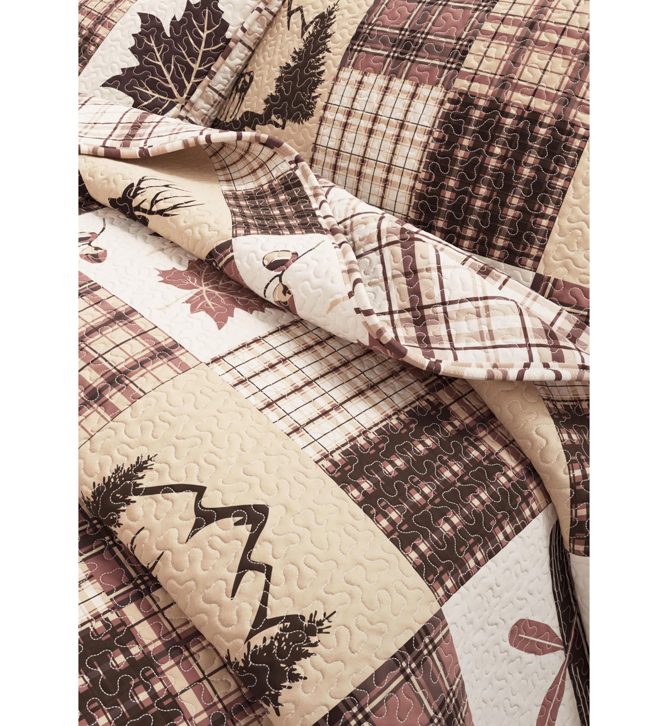 Lodge Patchwork Quilt Set