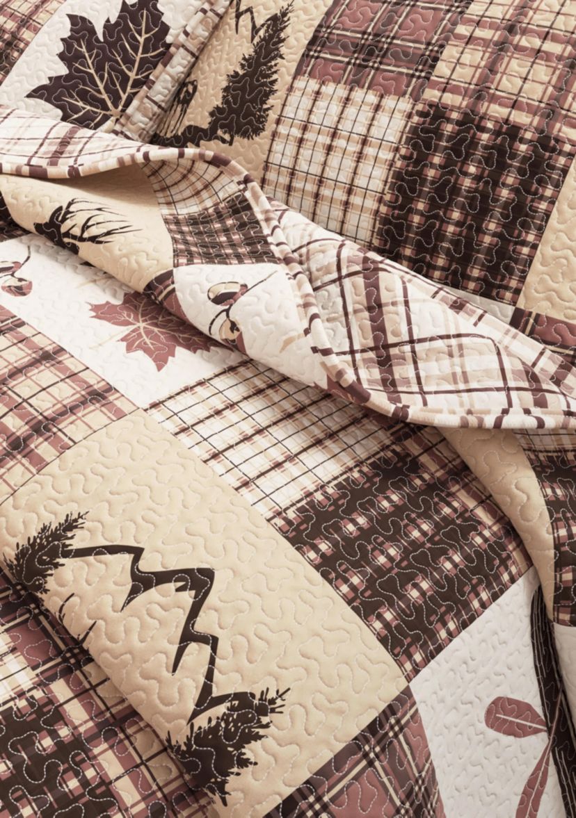 Lodge Patchwork Quilt Set