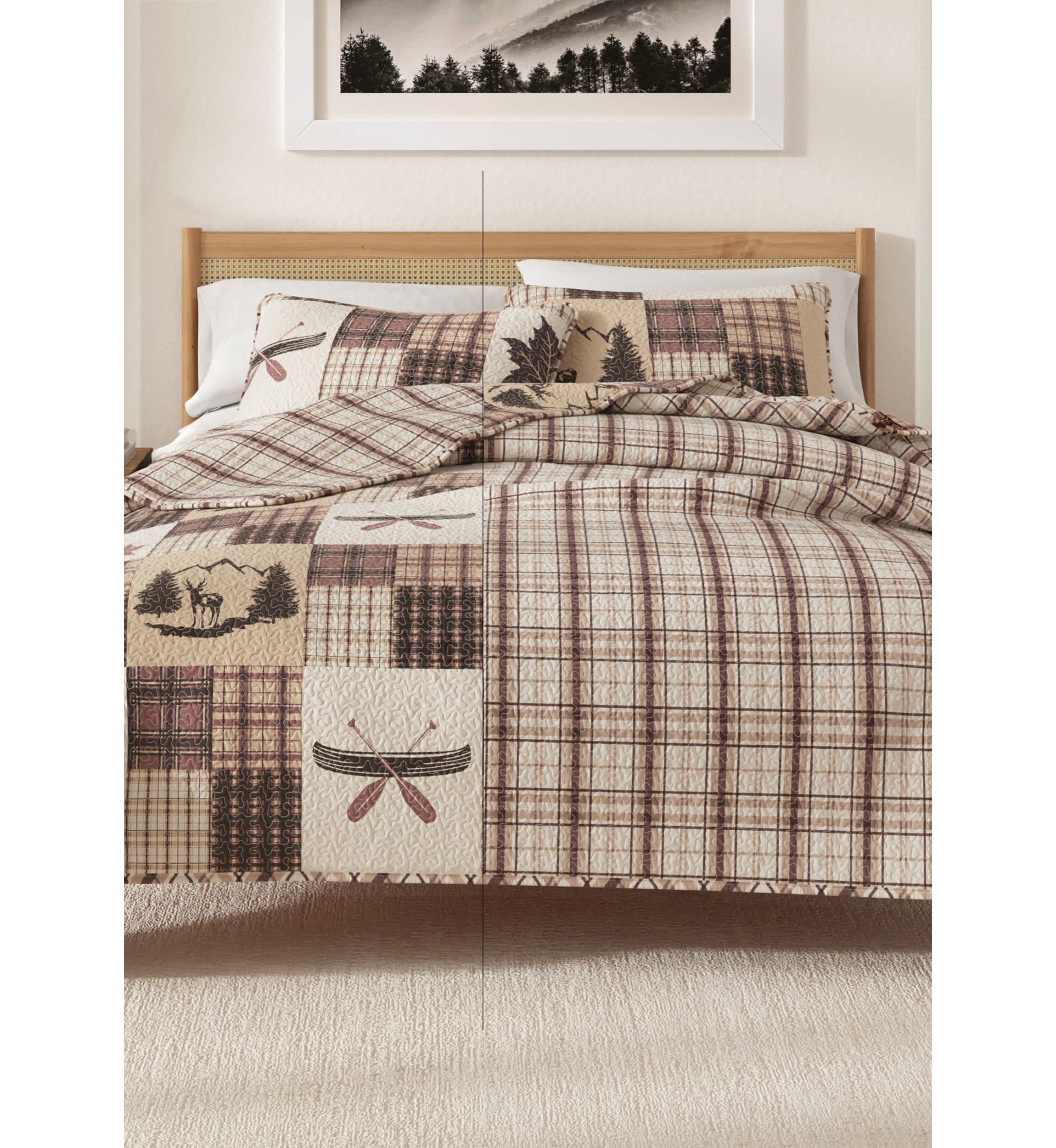 Lodge Patchwork Quilt Set