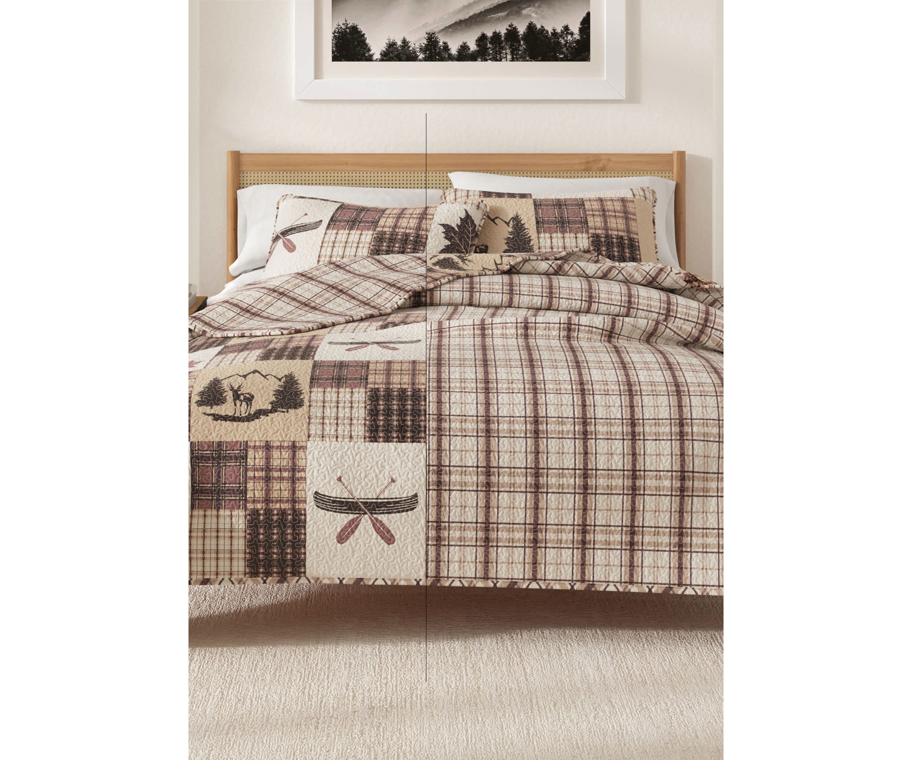 Lodge Patchwork Quilt Set