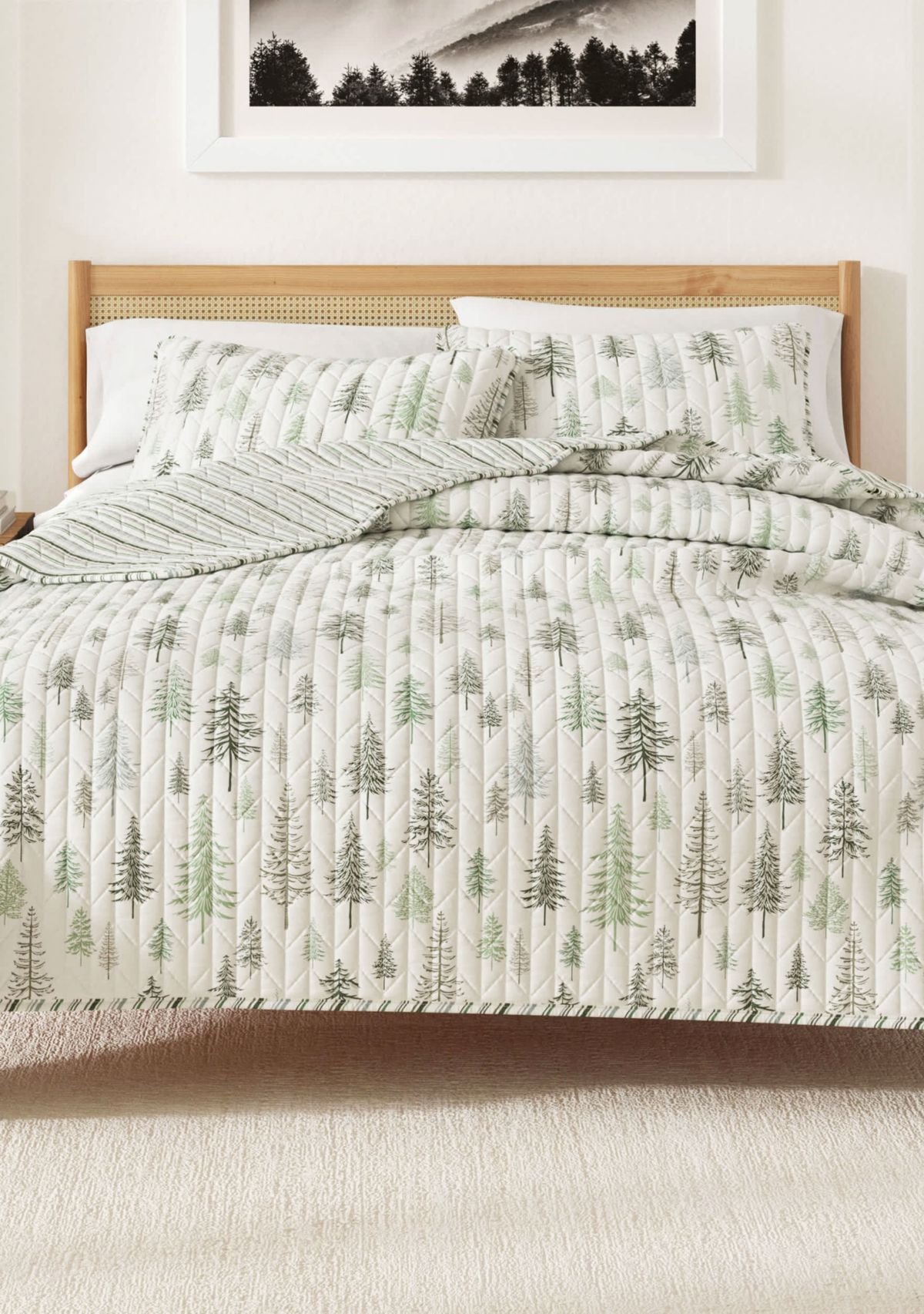 Forest Tree Lodge Quilt Set