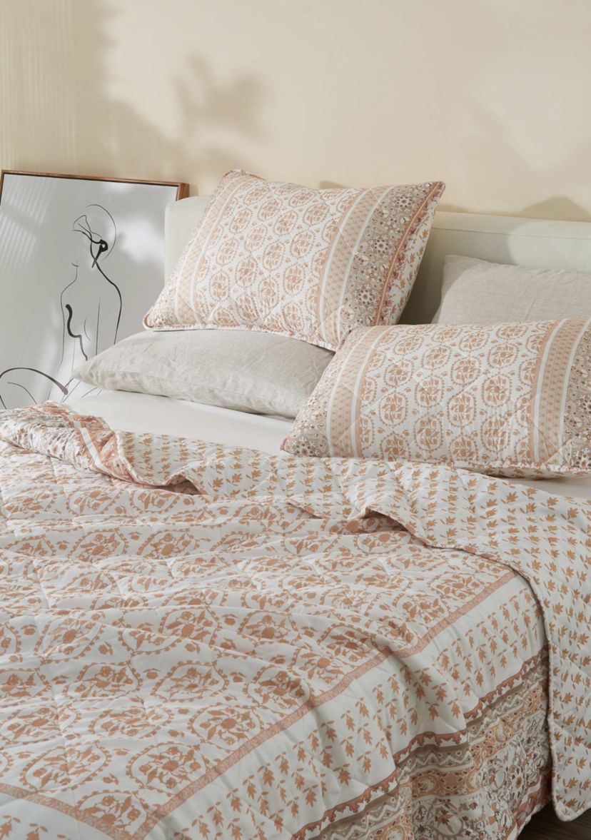 Patina Vie Maison Boho Inspired Printed Quilt & Sham Set