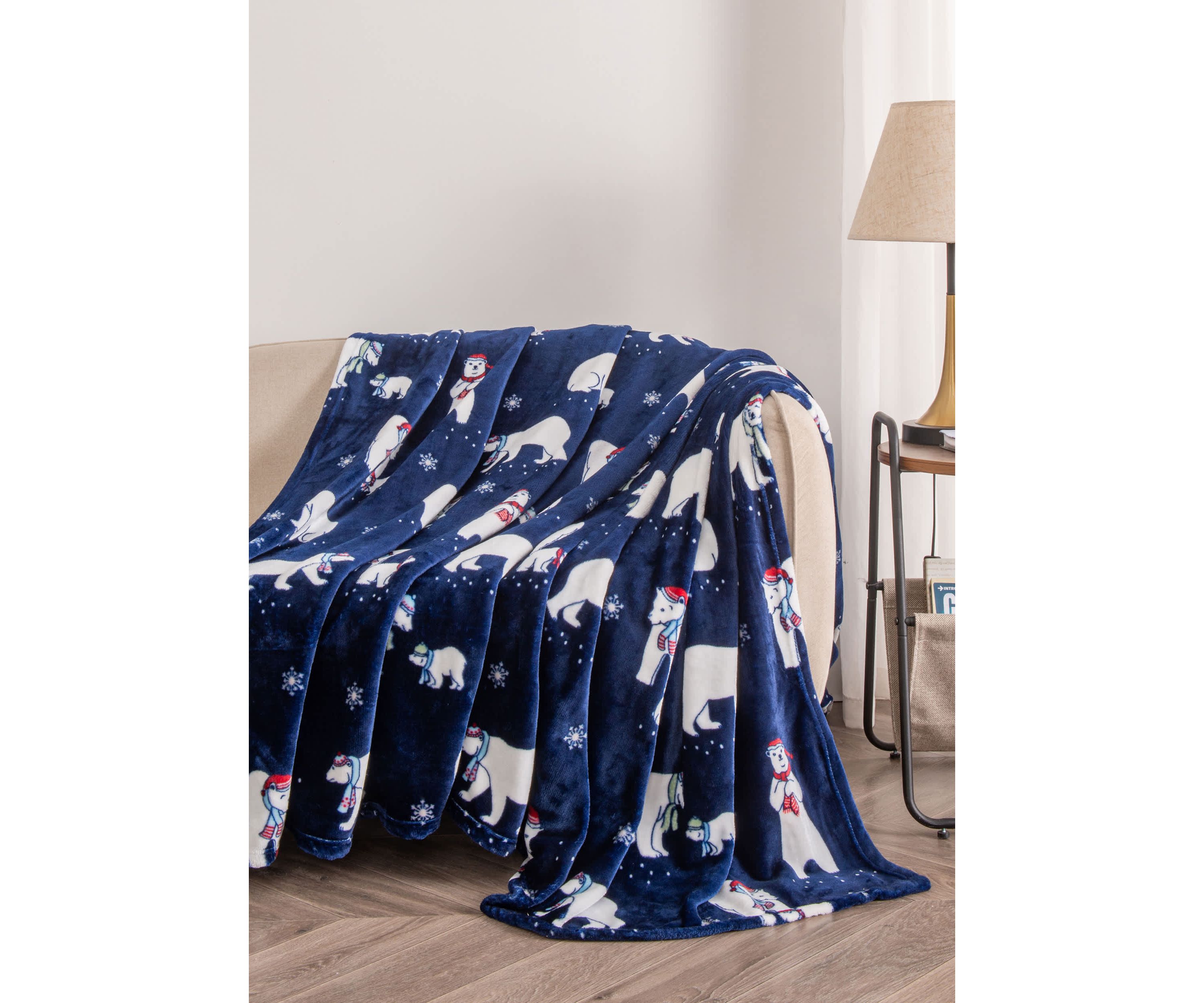 Velvet Plush Cozy Christmas Throw Blanket