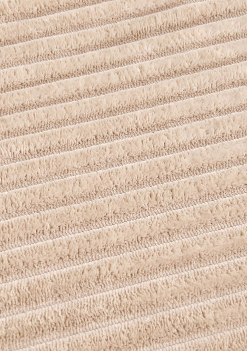 Velvet Plush Fleece Sherpa Ribbed Throw Blanket
