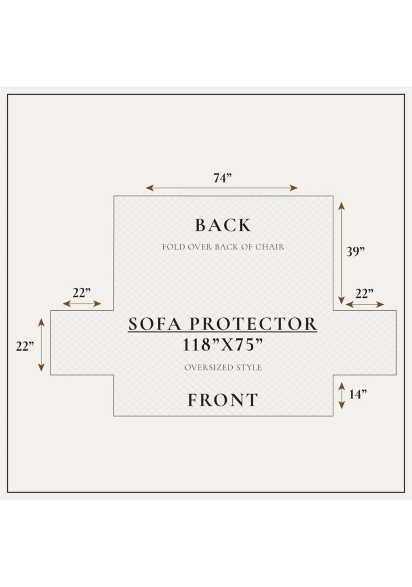 Soft Velvet Stitched Sofa Furniture Protector