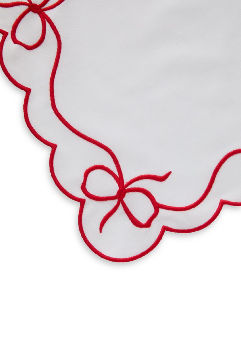 Bow Embroidered Placemat