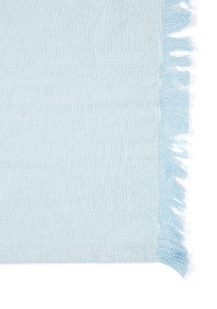 Chambray Frayed Edge Placemat