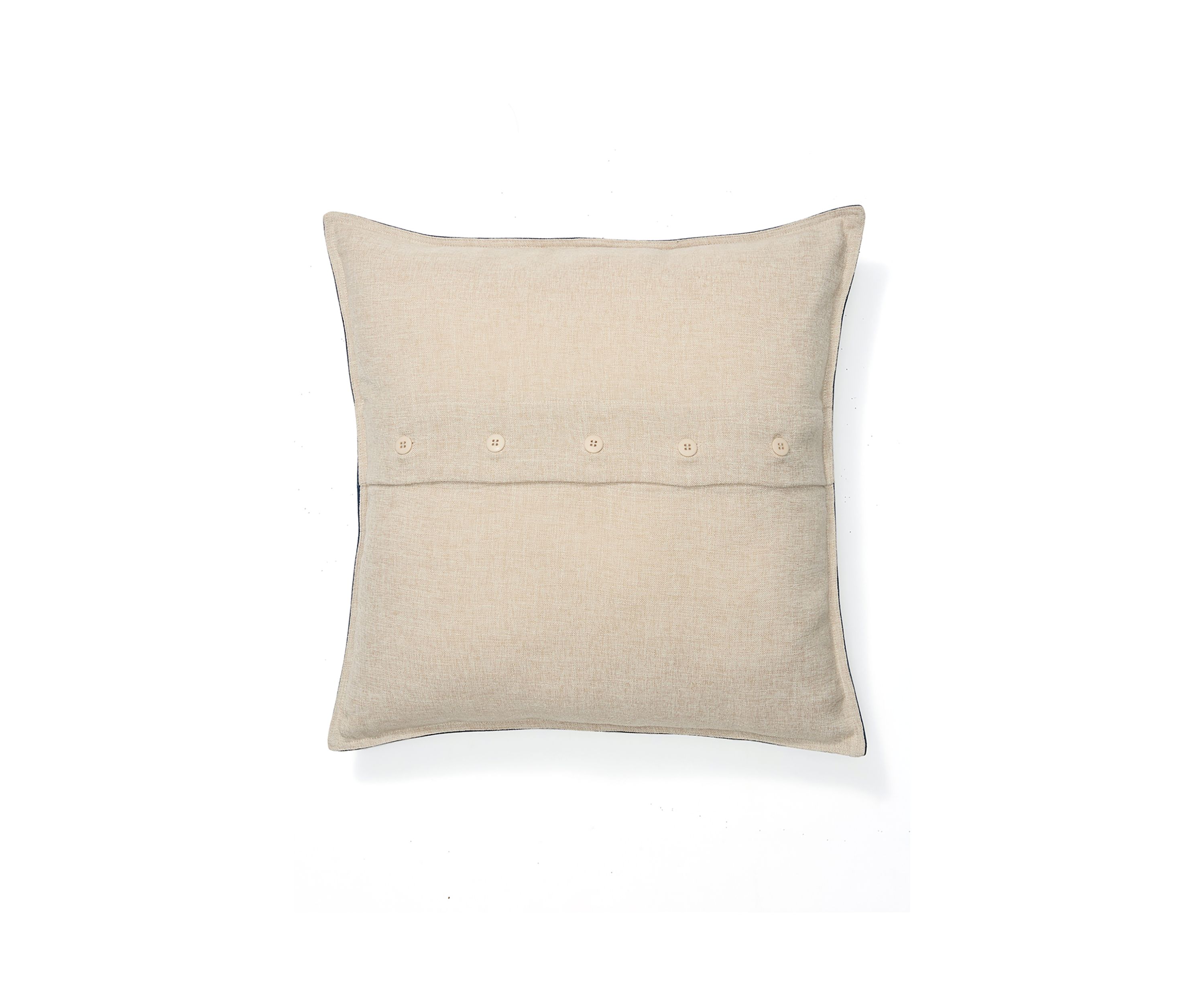 Blue Faux Suede Pillow