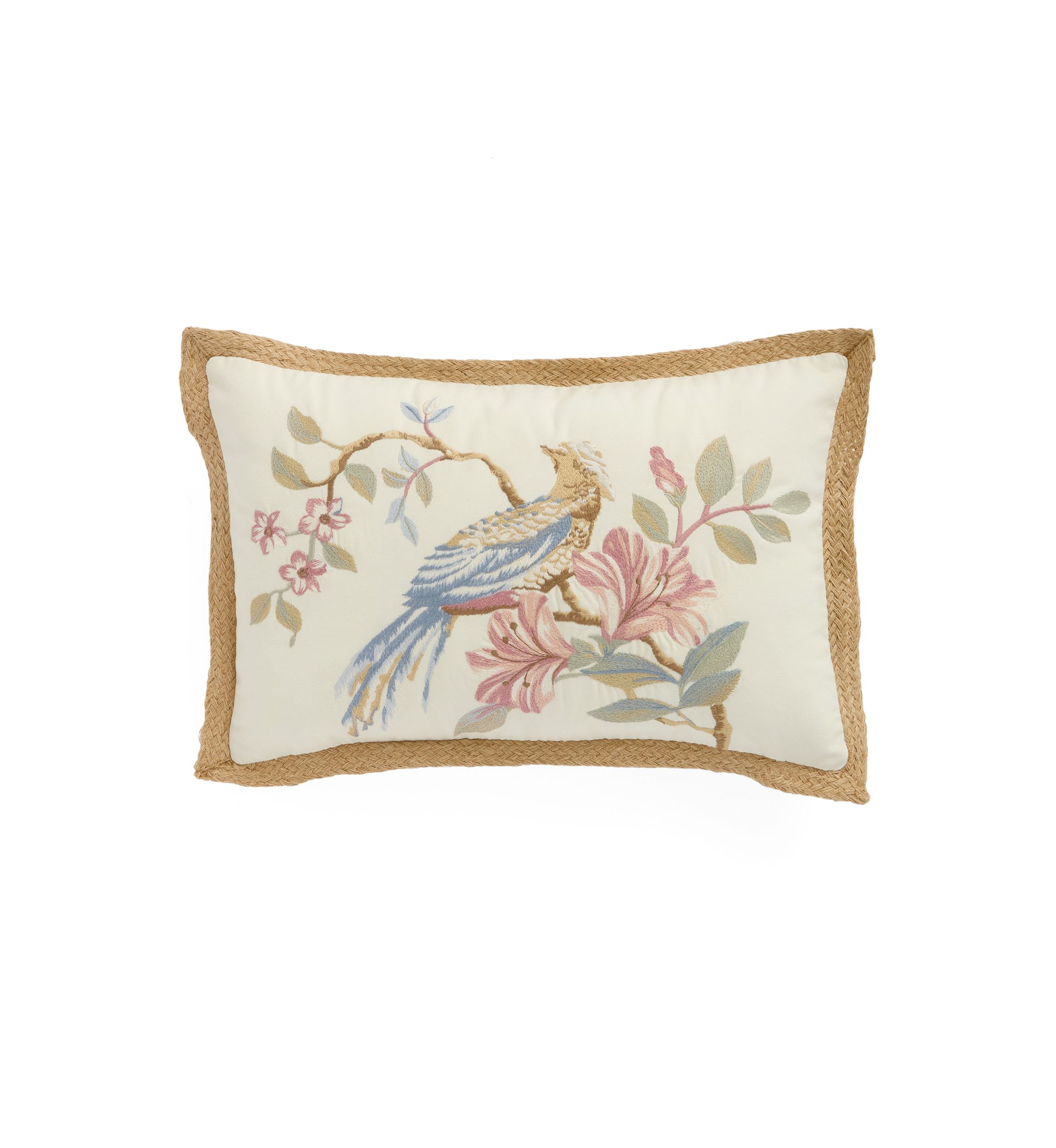 20th Anniversary Pheasant Embroidered Pillow