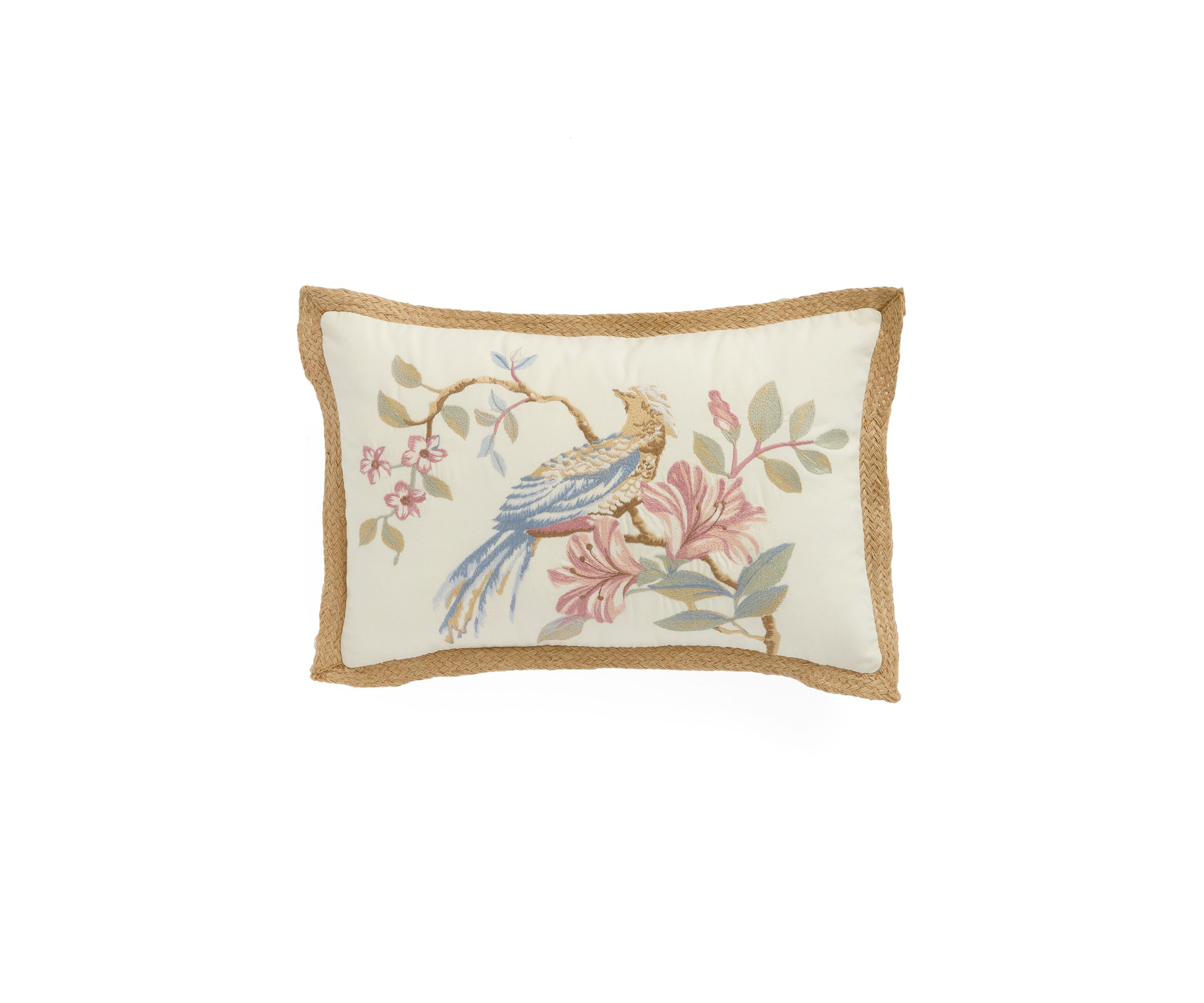 20th Anniversary Pheasant Embroidered Pillow