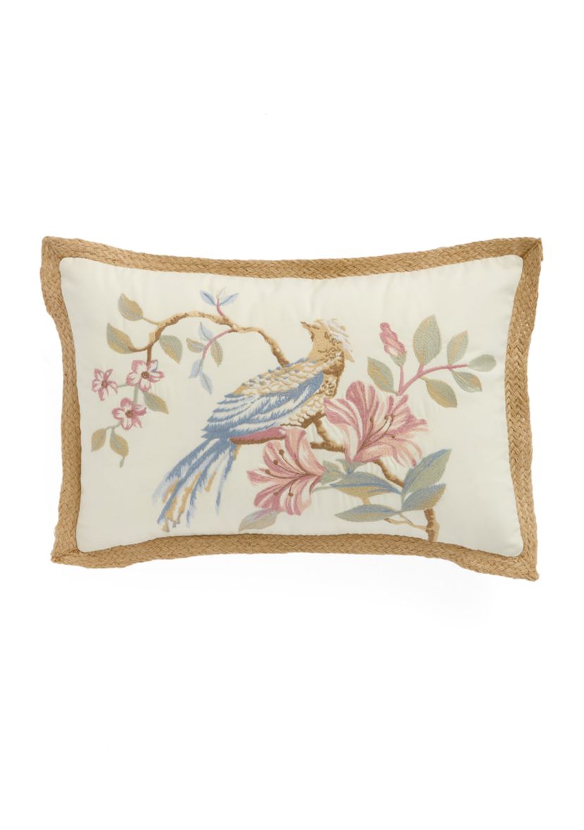 20th Anniversary Pheasant Embroidered Pillow
