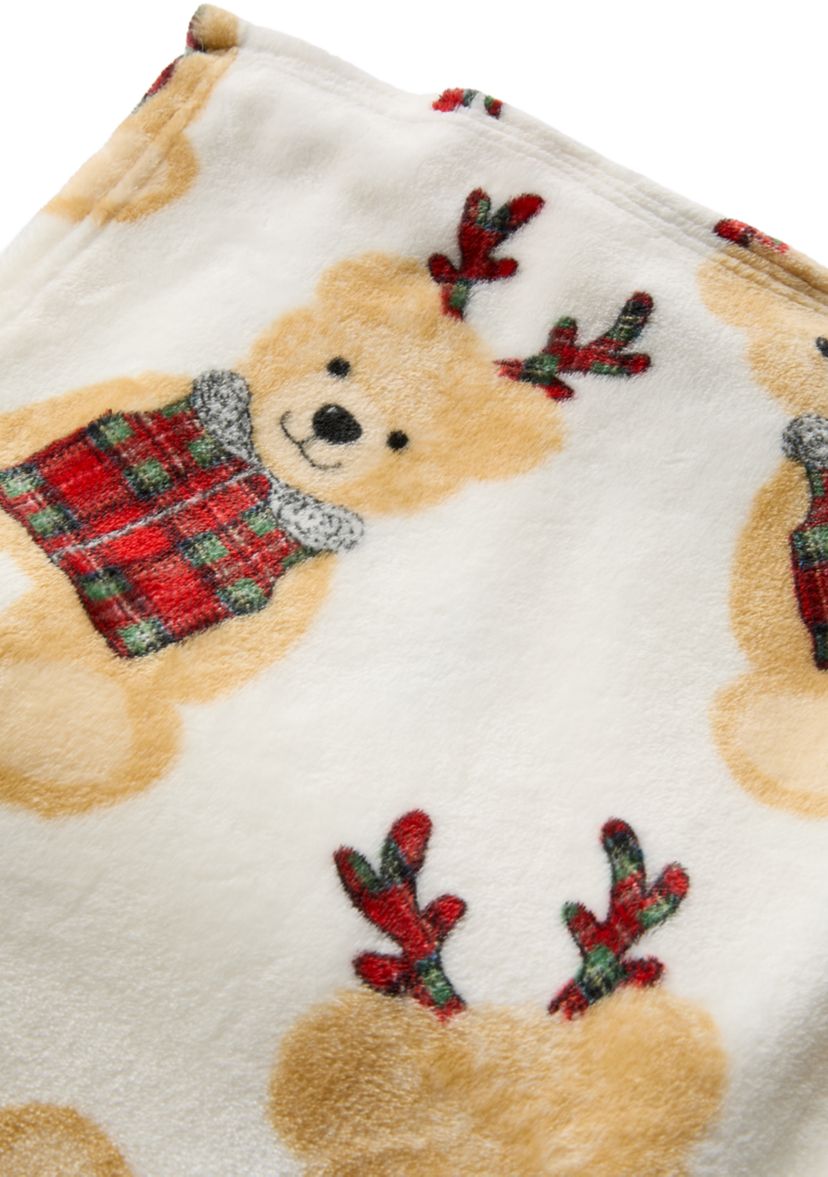 Belkie Bear Plush Throw Blanket