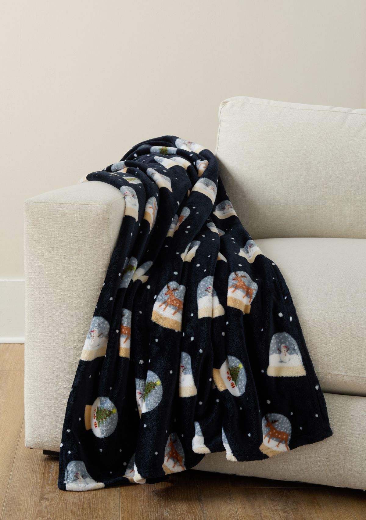 Snowglobe Plush Throw Blanket