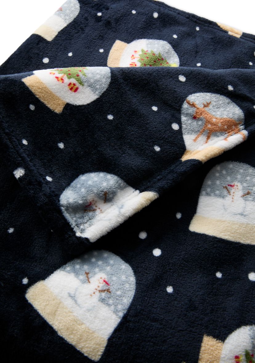 Snowglobe Plush Throw Blanket