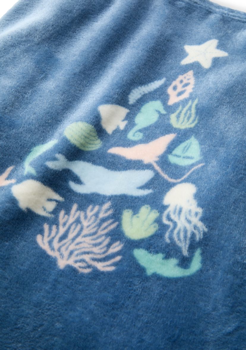 Coastal Trees Plush Throw Blanket