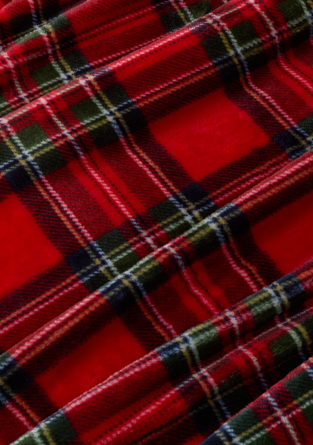 Red Tartan Plaid Plush Blanket
