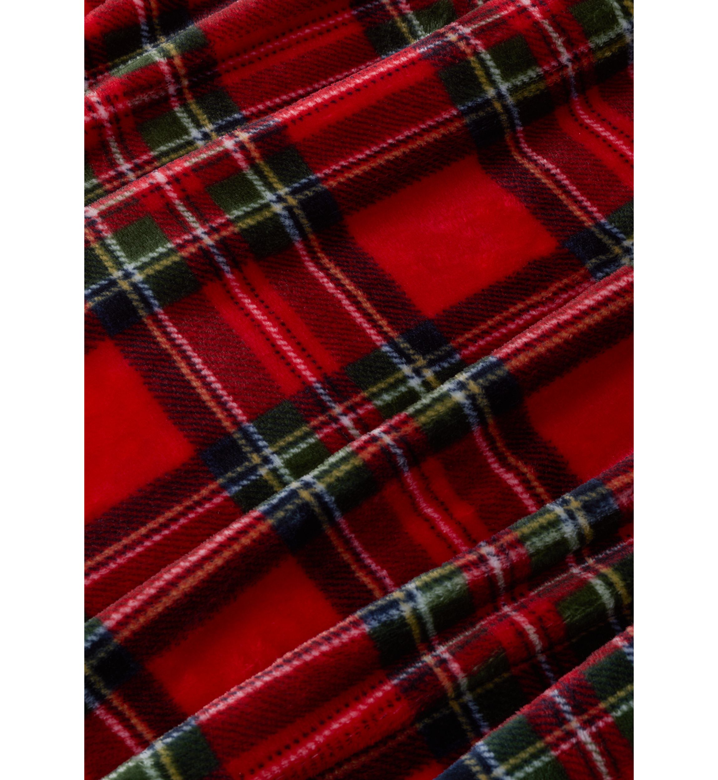 Red Tartan Plaid Plush Blanket