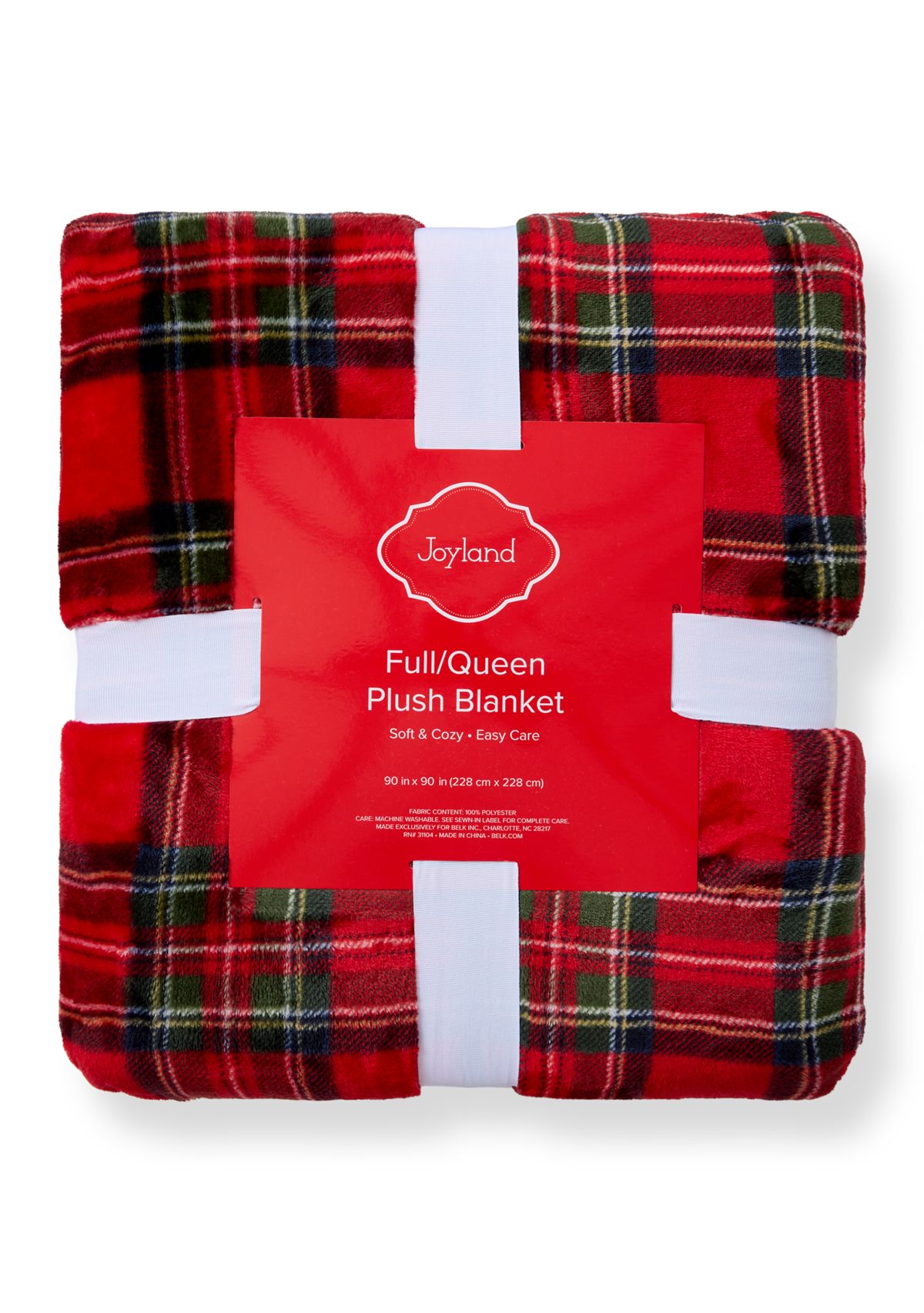 Red Tartan Plaid Plush Blanket