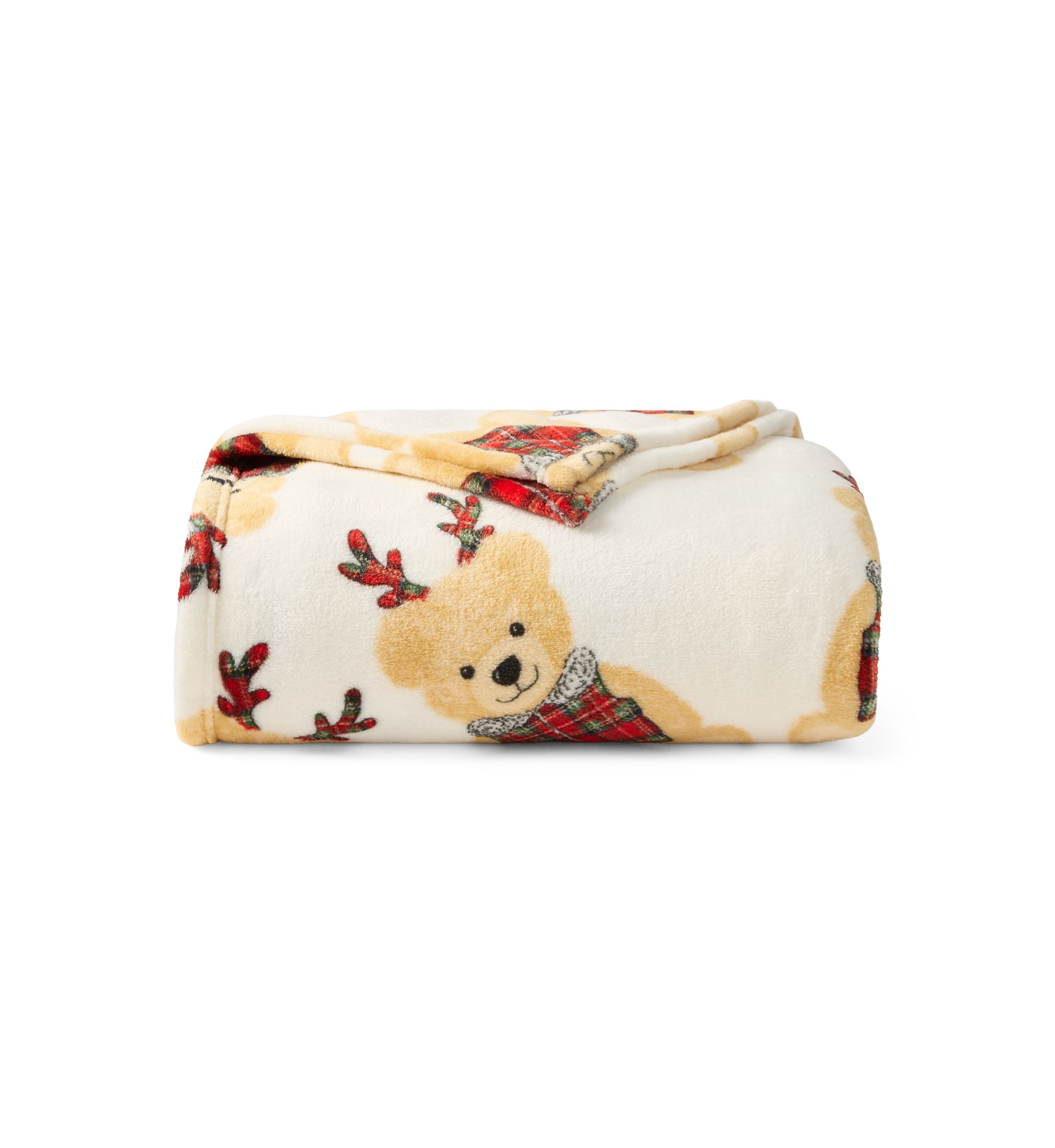 Holiday Belkie Bear Plush Blanket